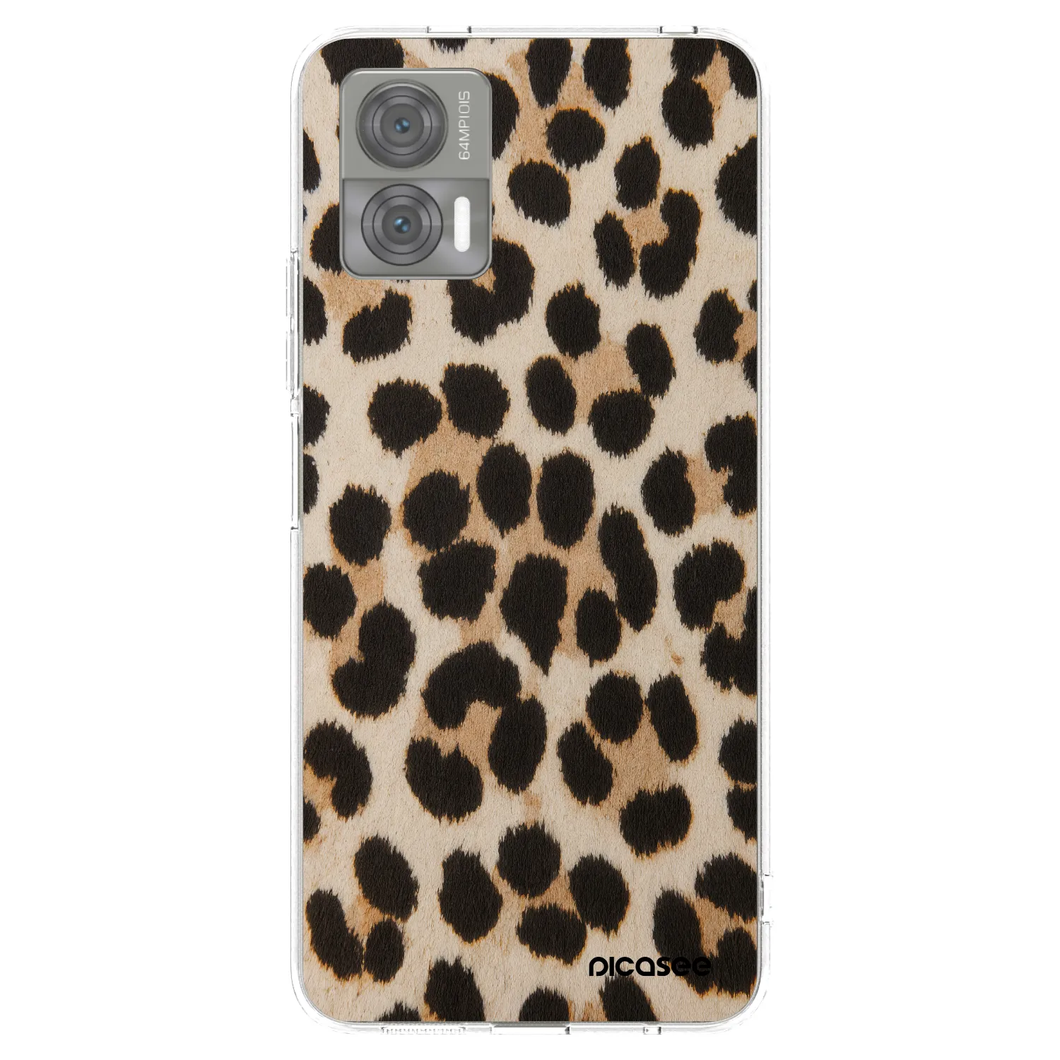 Picasee silikonowe przeźroczyste etui na Motorola Edge 30 Neo - Brown Tiger