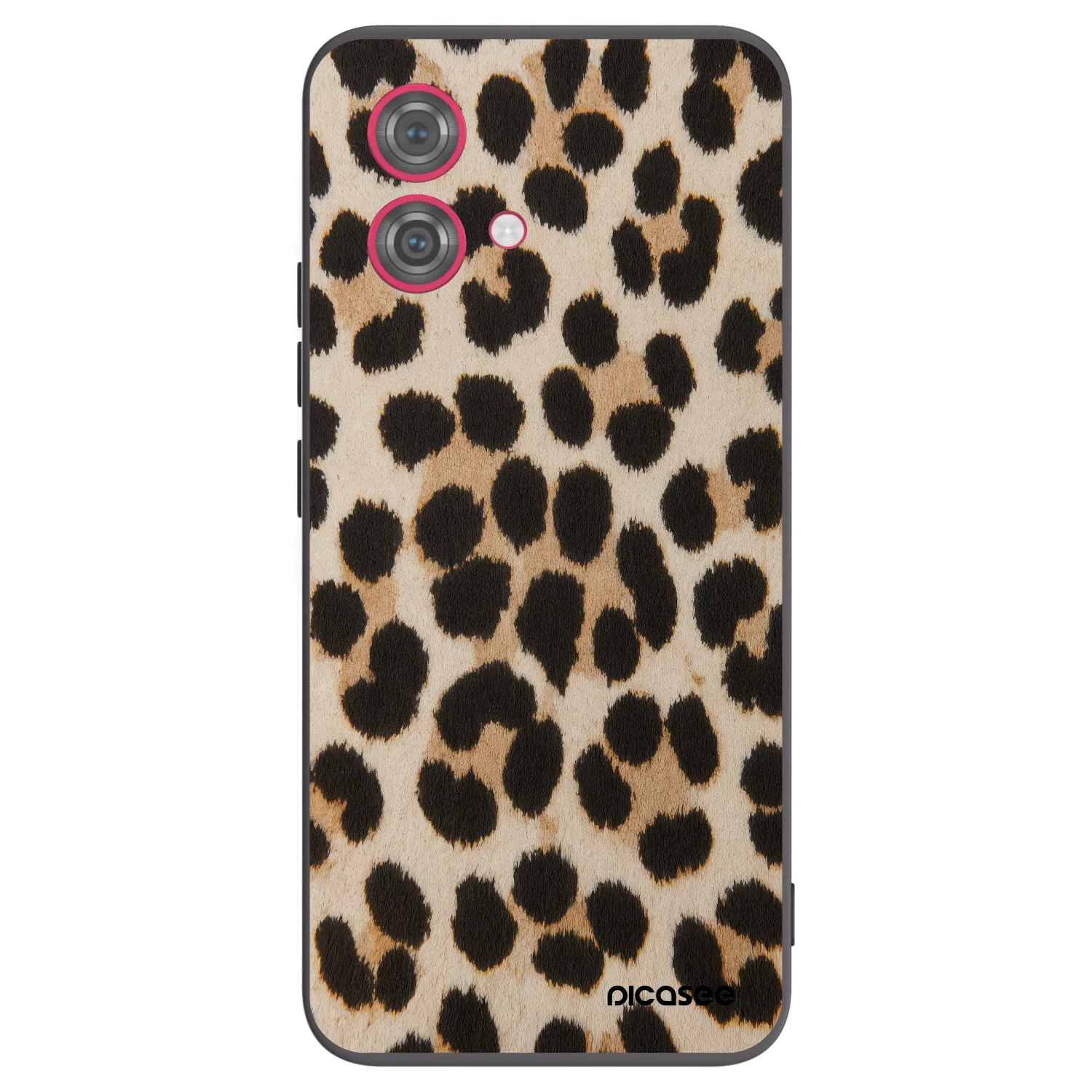 Picasee silikonowe czarne etui na Motorola Moto G84 5G - Brown Tiger