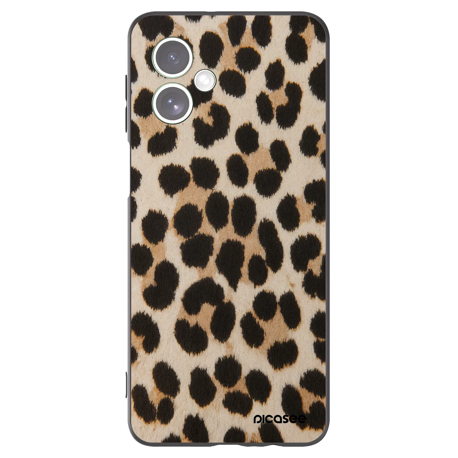 Picasee silikonowe czarne etui na Motorola Moto G54 5G - Brown Tiger