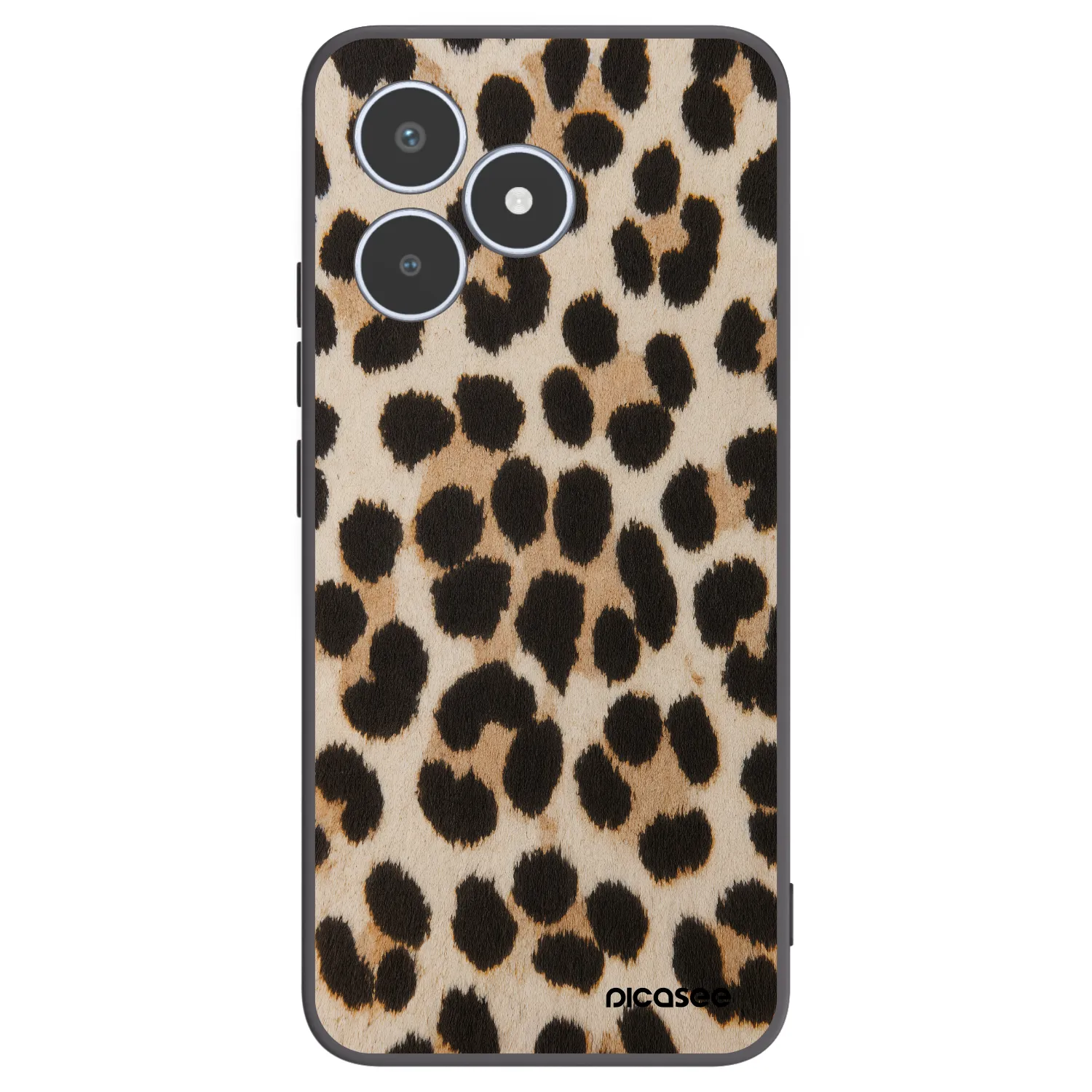 Picasee silikonowe czarne etui na Realme C53 - Brown Tiger