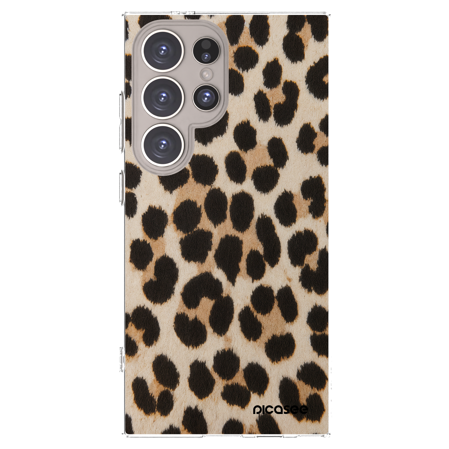 Picasee silikonowe przeźroczyste etui na Samsung Galaxy S24 Ultra S928B 5G - Brown Tiger