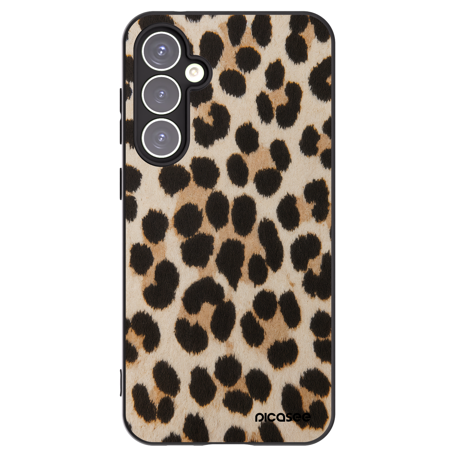 Picasee silikonowe czarne etui na Samsung Galaxy S23 FE S711B - Brown Tiger