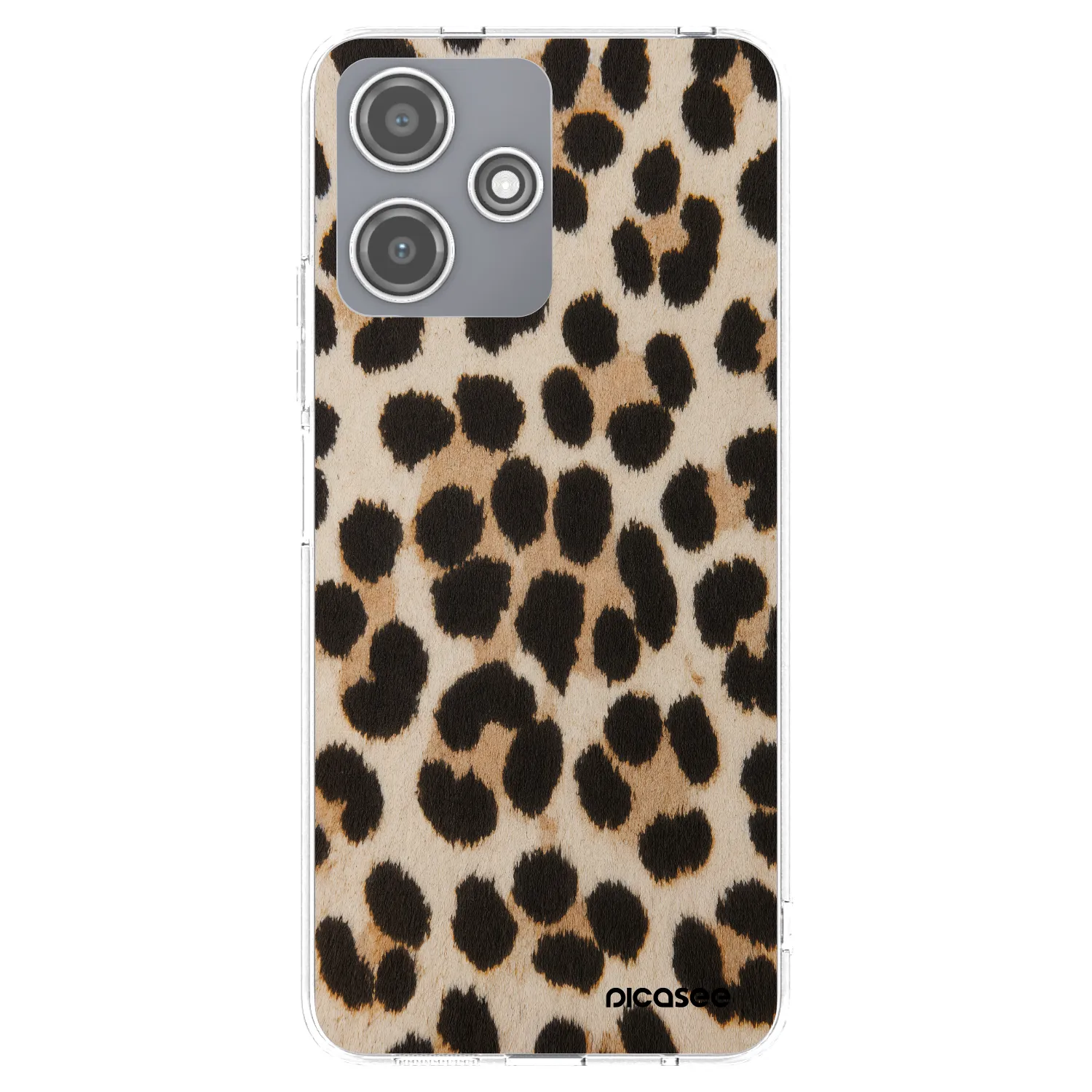 Picasee silikonowe przeźroczyste etui na Xiaomi Redmi 12 5G - Brown Tiger