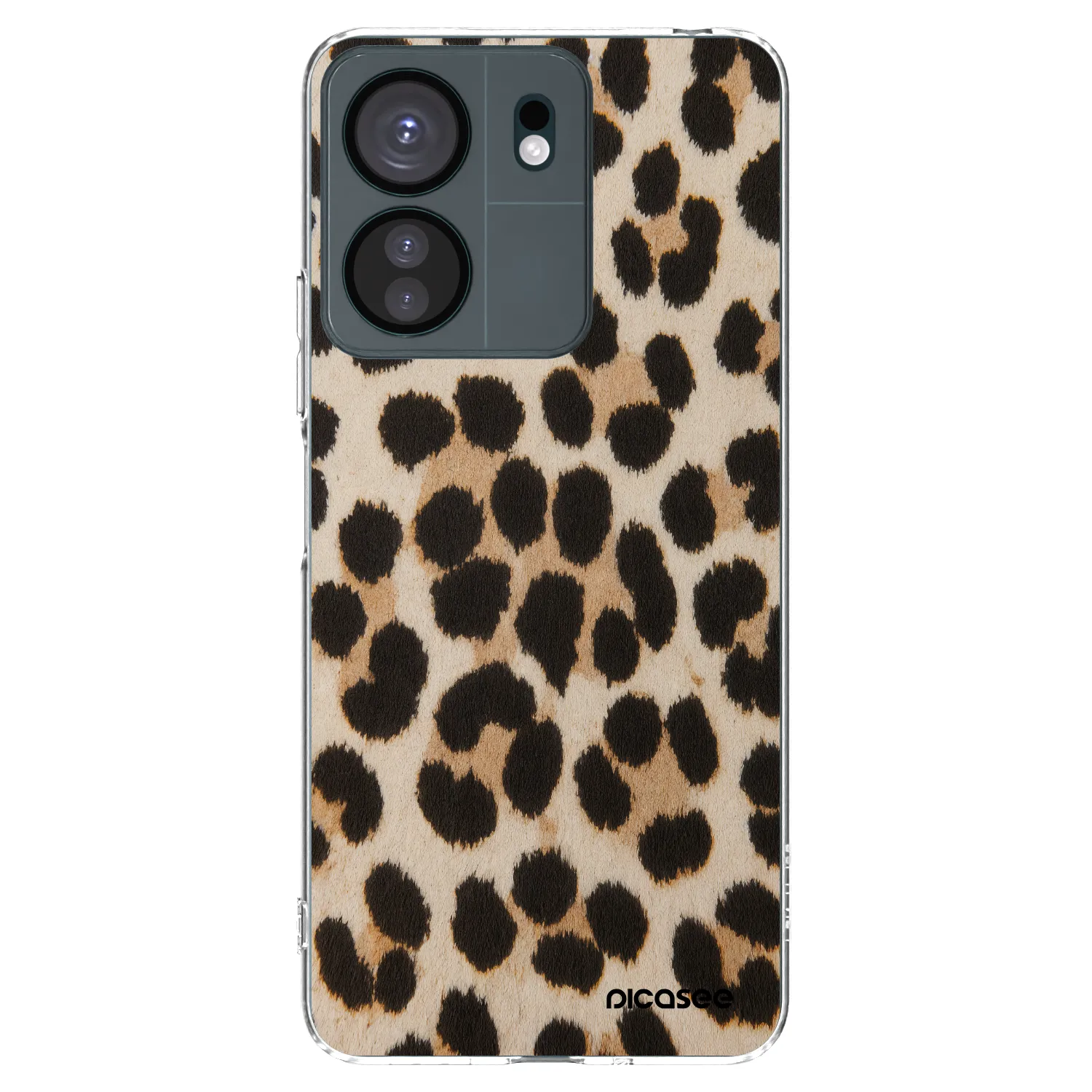 Picasee silikonowe przeźroczyste etui na Xiaomi Redmi 13C 4G - Brown Tiger