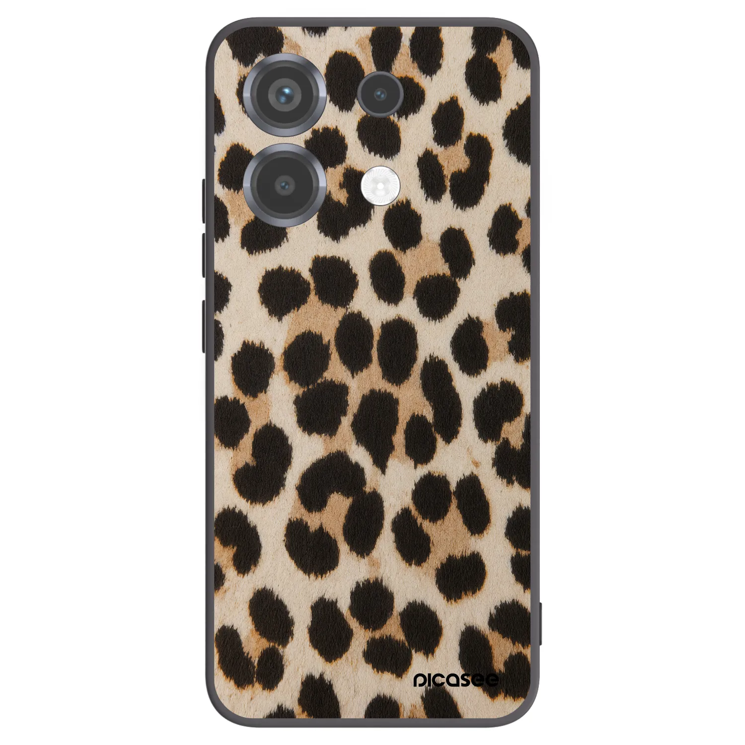 Picasee silikonowe czarne etui na Xiaomi Poco X6 - Brown Tiger