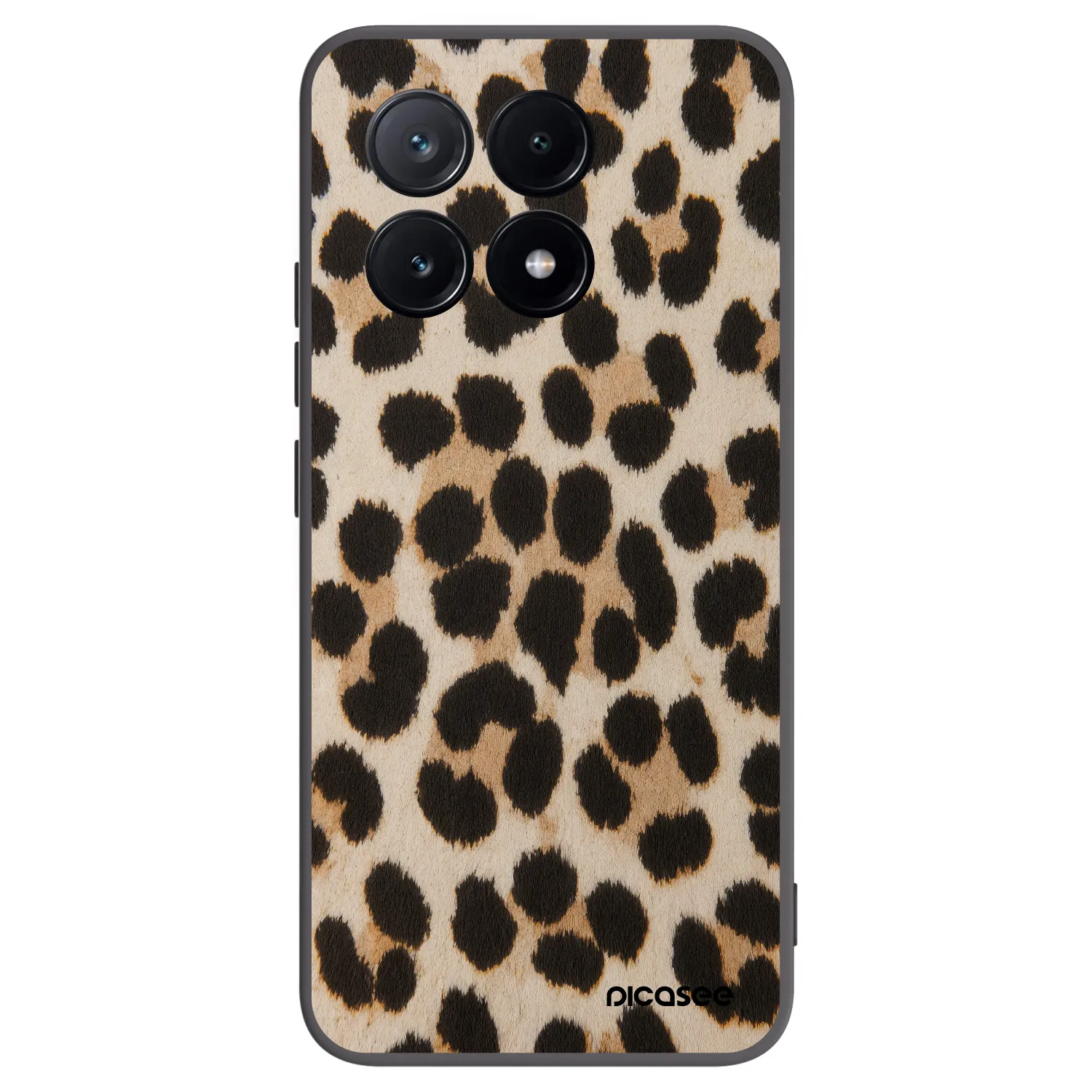 Picasee silikonowe czarne etui na Xiaomi Poco X6 Pro - Brown Tiger