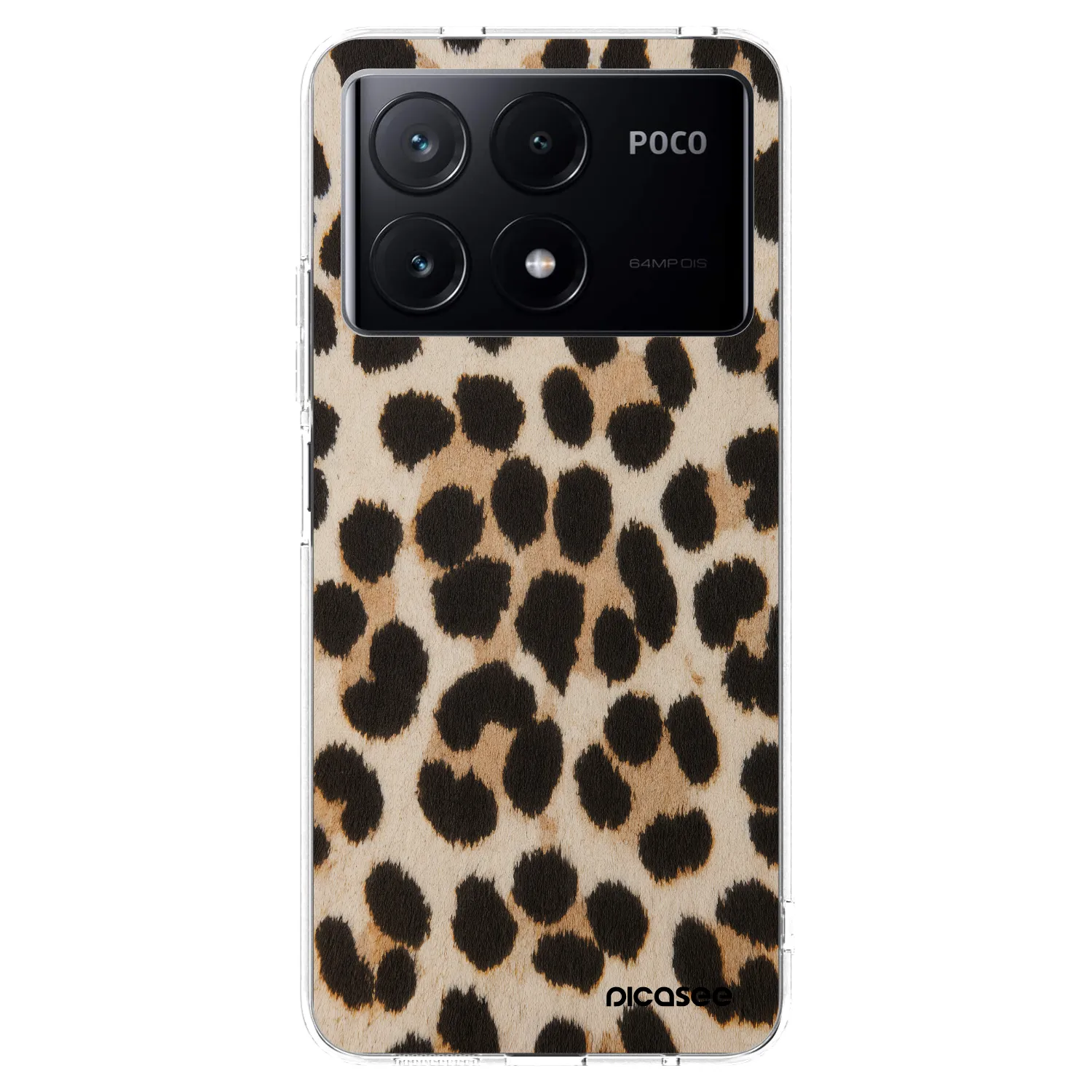 Picasee silikonowe przeźroczyste etui na Xiaomi Poco X6 Pro - Brown Tiger