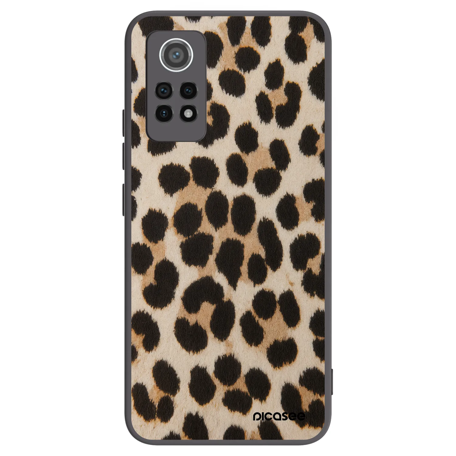 Picasee silikonowe czarne etui na Xiaomi Redmi Note 12 Pro 4G - Brown Tiger