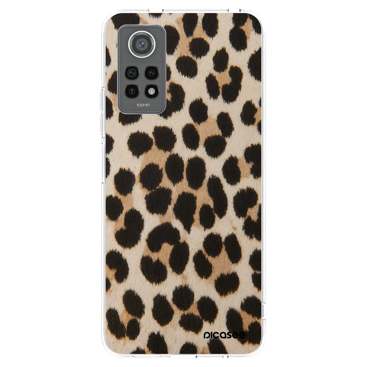 Picasee silikonowe przeźroczyste etui na Xiaomi Redmi Note 12 Pro 4G - Brown Tiger