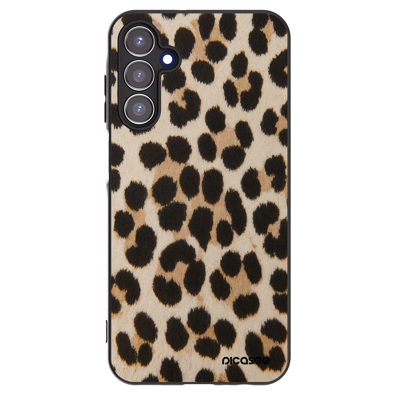 Picasee silikonowe czarne etui na Samsung Galaxy A15 A156B 5G - Brown Tiger