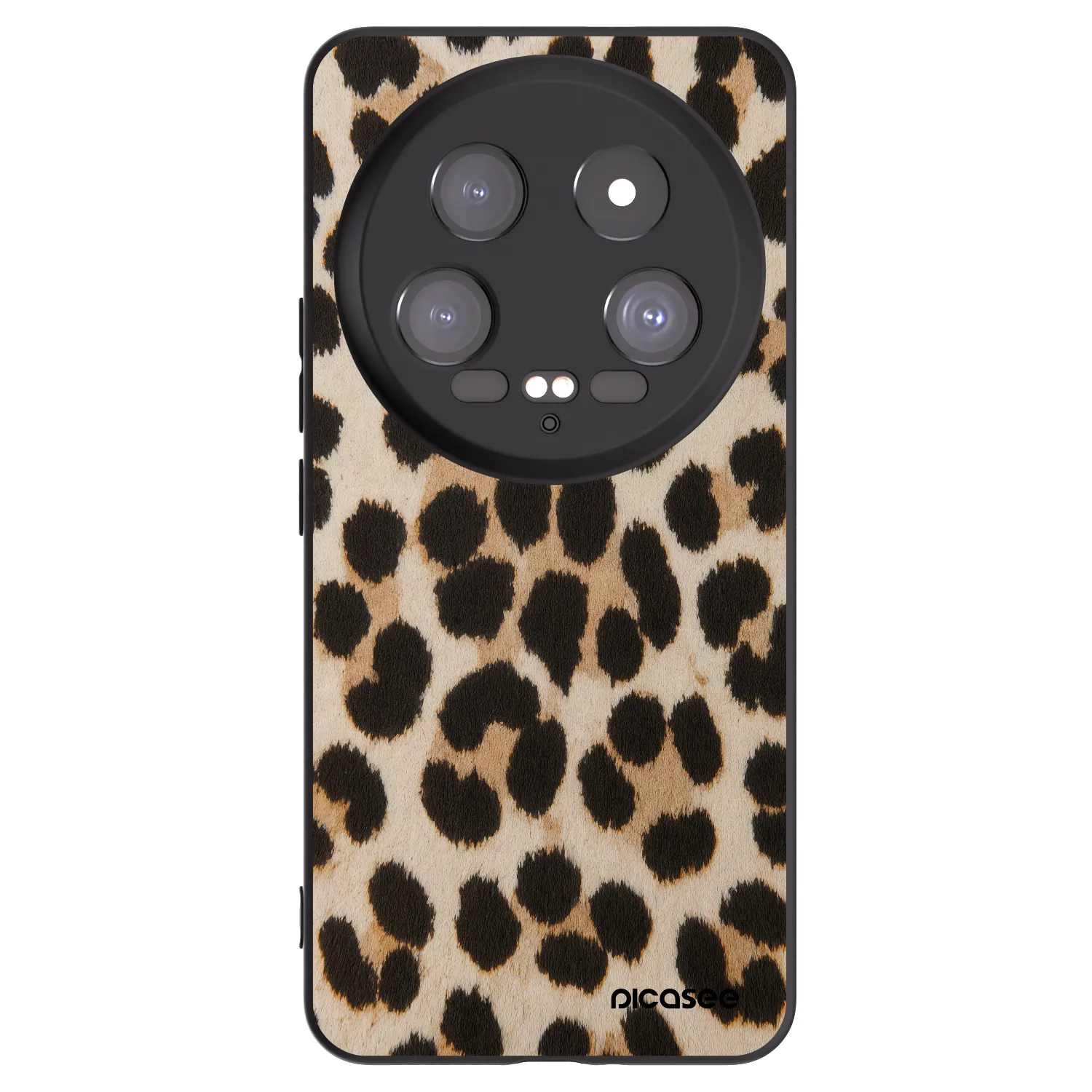 Picasee silikonowe czarne etui na Xiaomi 14 Ultra - Brown Tiger