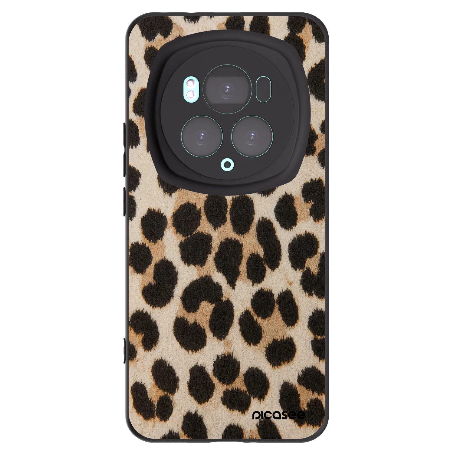 Picasee silikonowe czarne etui na Honor Magic6 Pro - Brown Tiger
