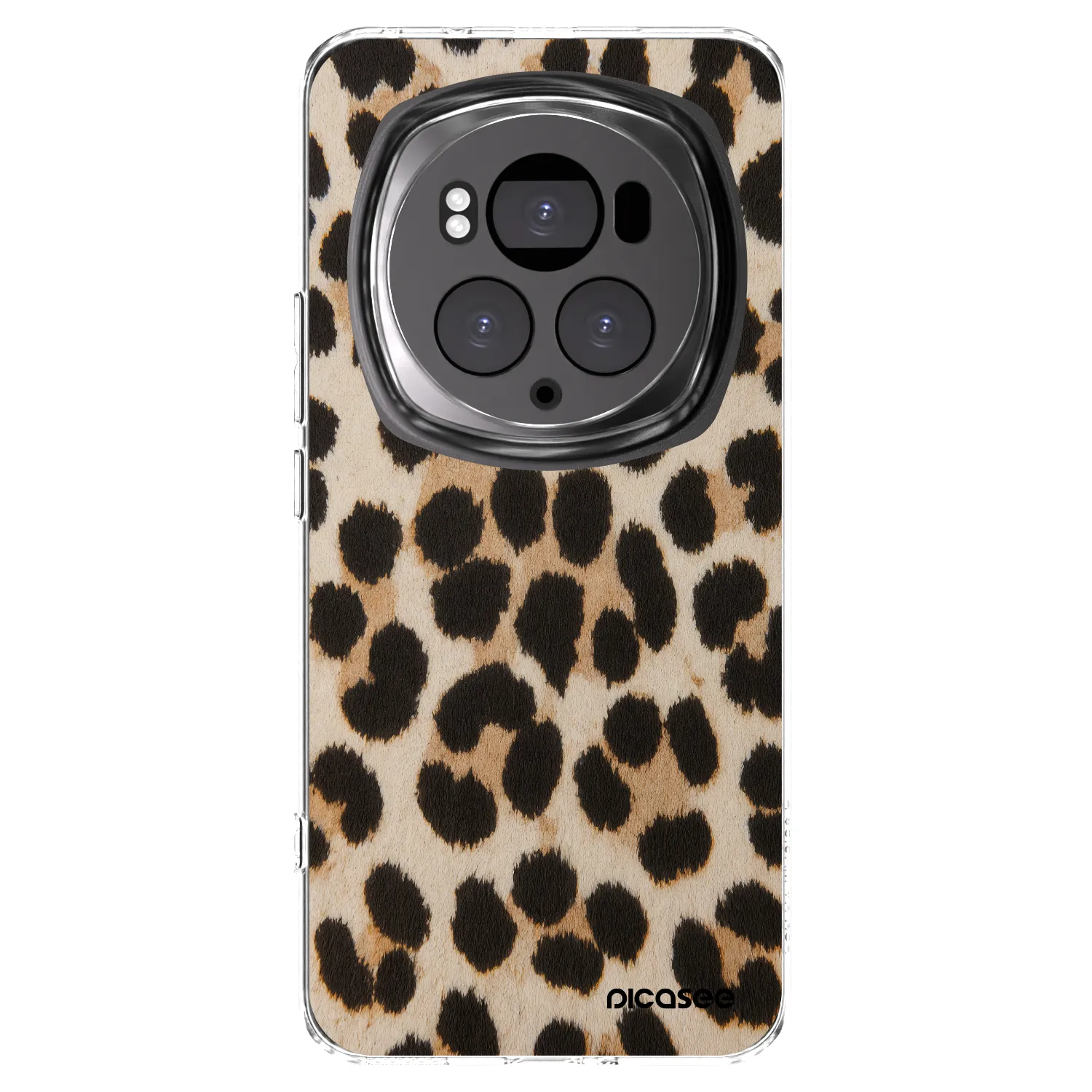 Picasee silikonowe przeźroczyste etui na Honor Magic6 Pro - Brown Tiger