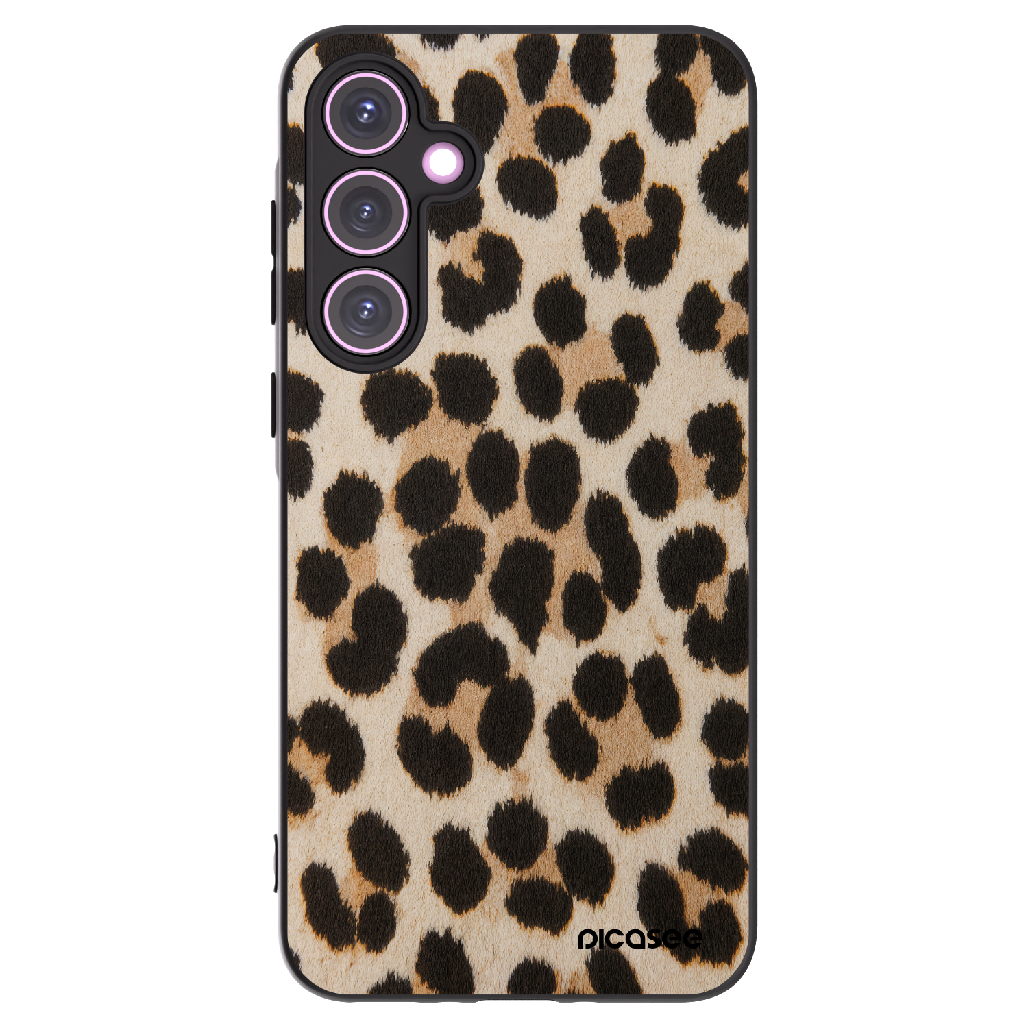 Picasee silikonowe czarne etui na Samsung Galaxy A35 5G A356B - Brown Tiger