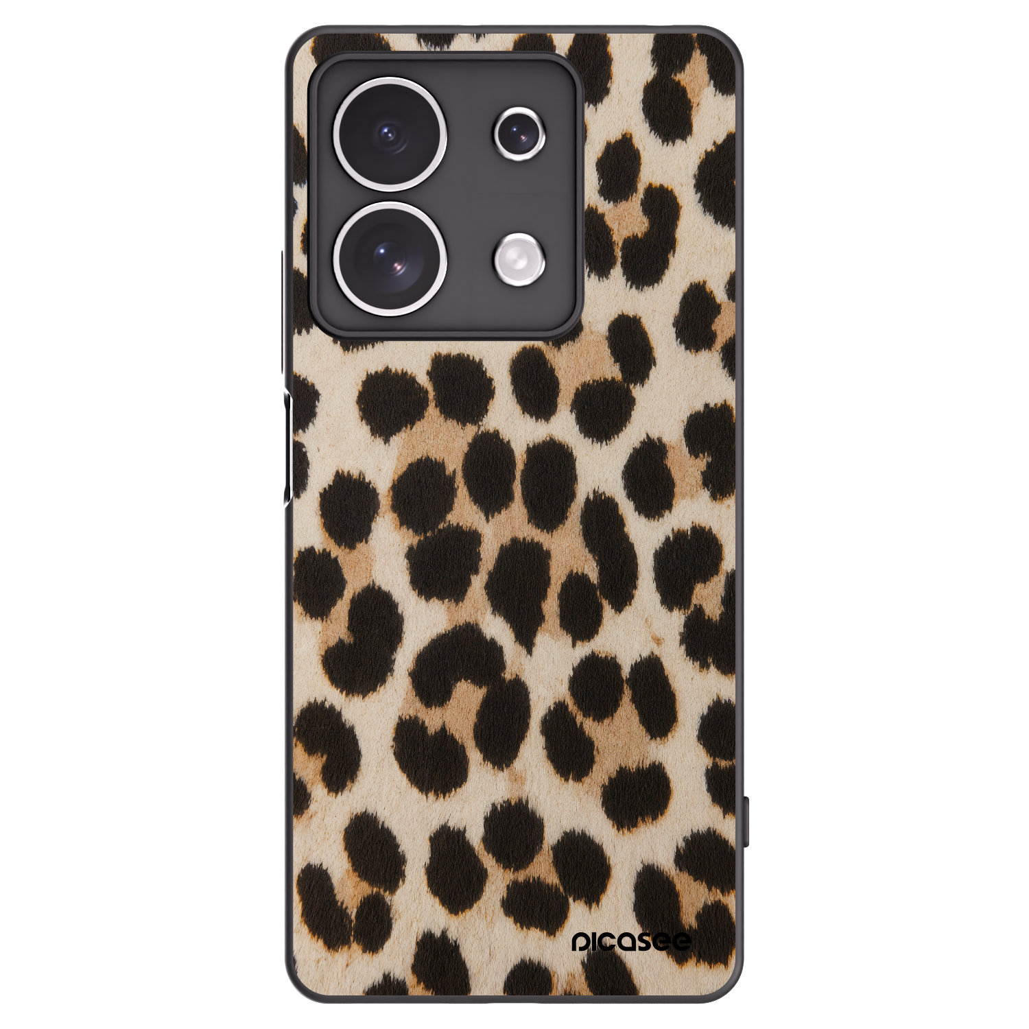 Picasee silikonowe czarne etui na Xiaomi Redmi Note 13 4G - Brown Tiger