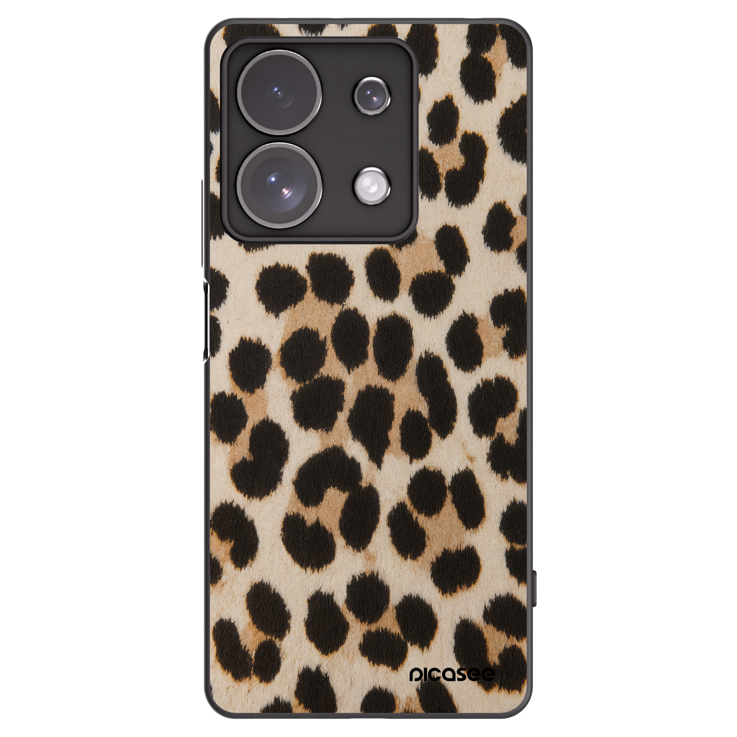 Picasee silikonowe czarne etui na Xiaomi Redmi Note 13 Pro 4G - Brown Tiger