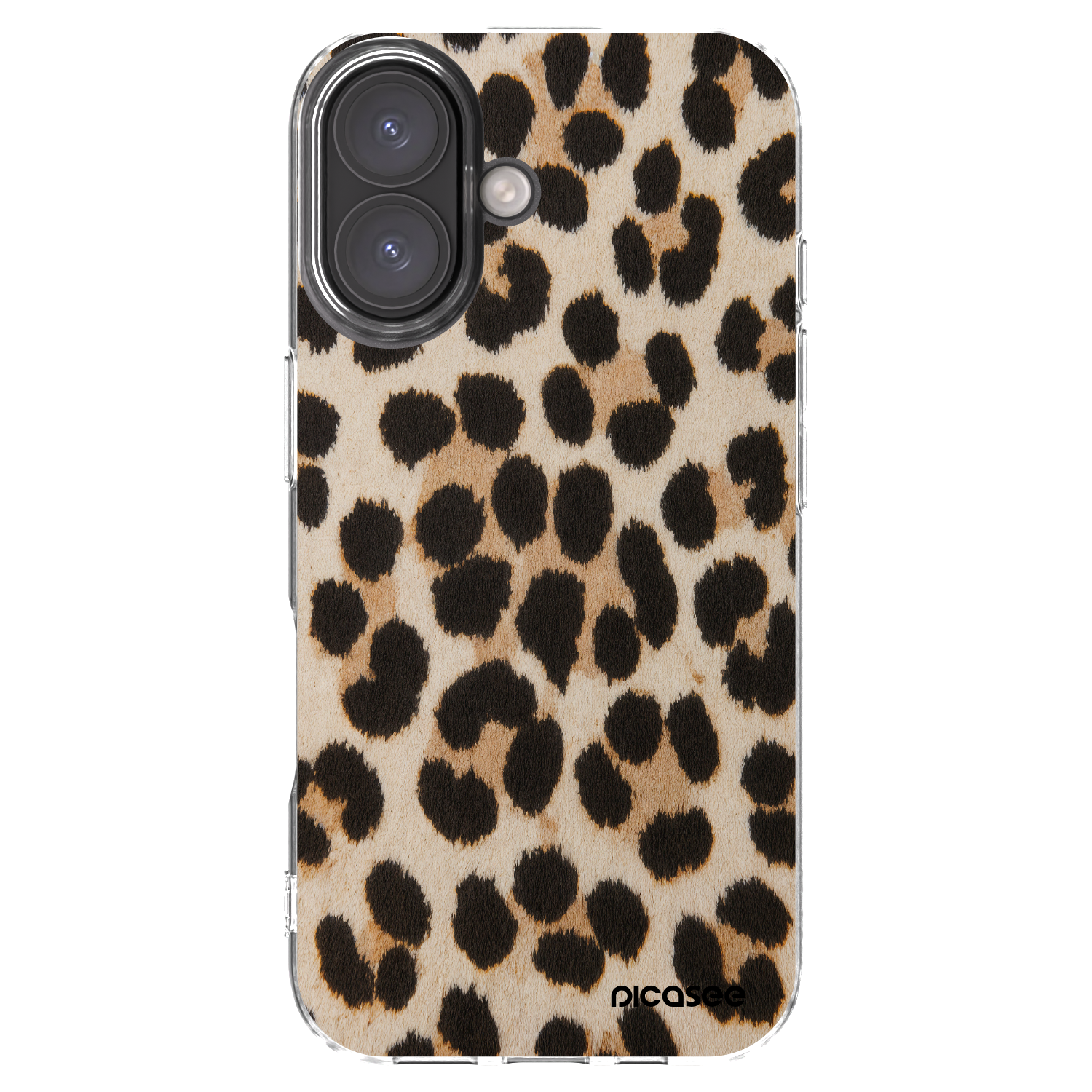 Picasee silikonowe przeźroczyste etui na Apple iPhone 16 - Brown Tiger