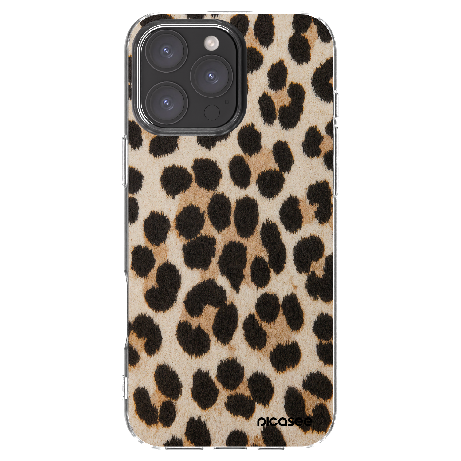 Picasee silikonowe przeźroczyste etui na Apple iPhone 16 Pro Max - Brown Tiger