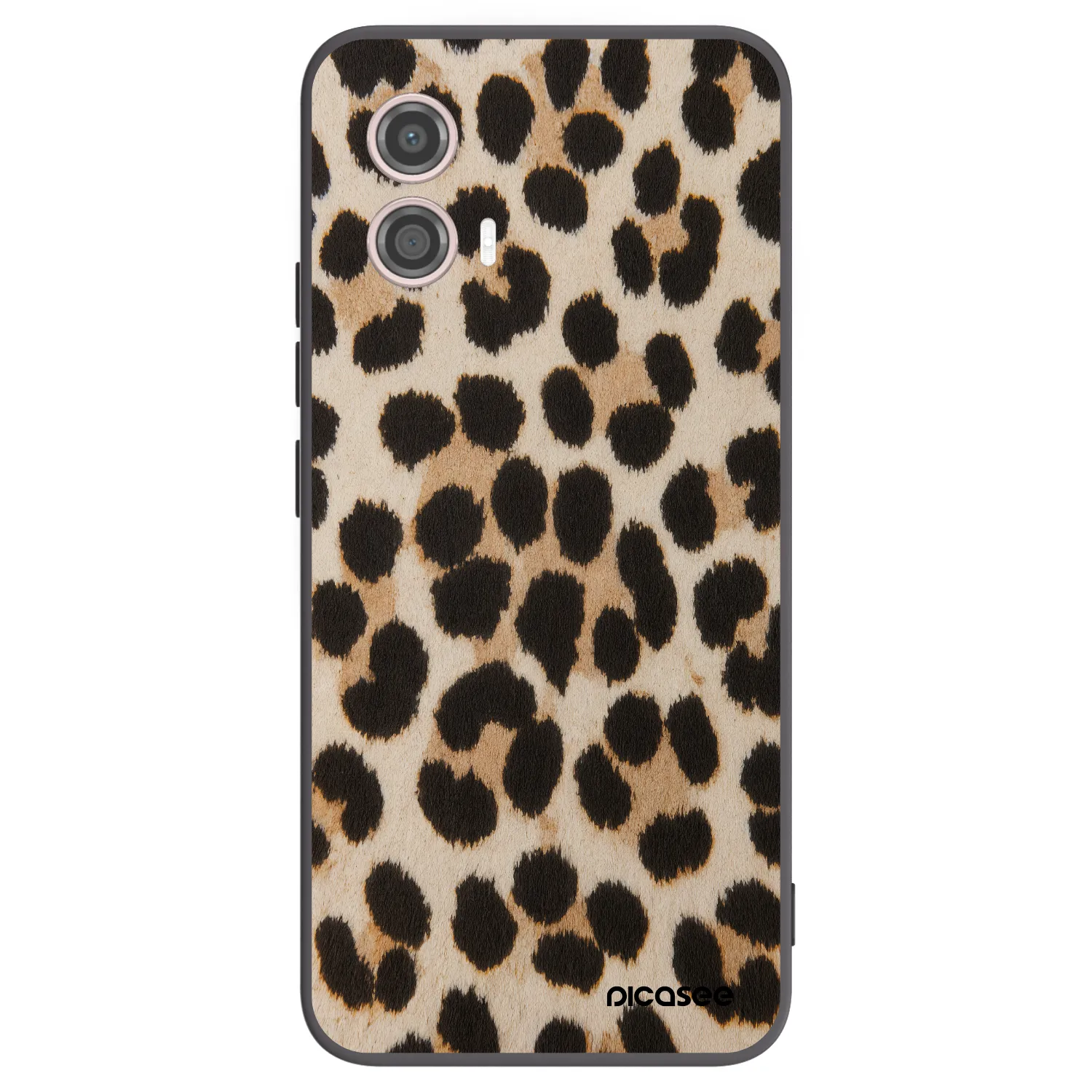Picasee silikonowe czarne etui na Motorola Moto G53 5G - Brown Tiger