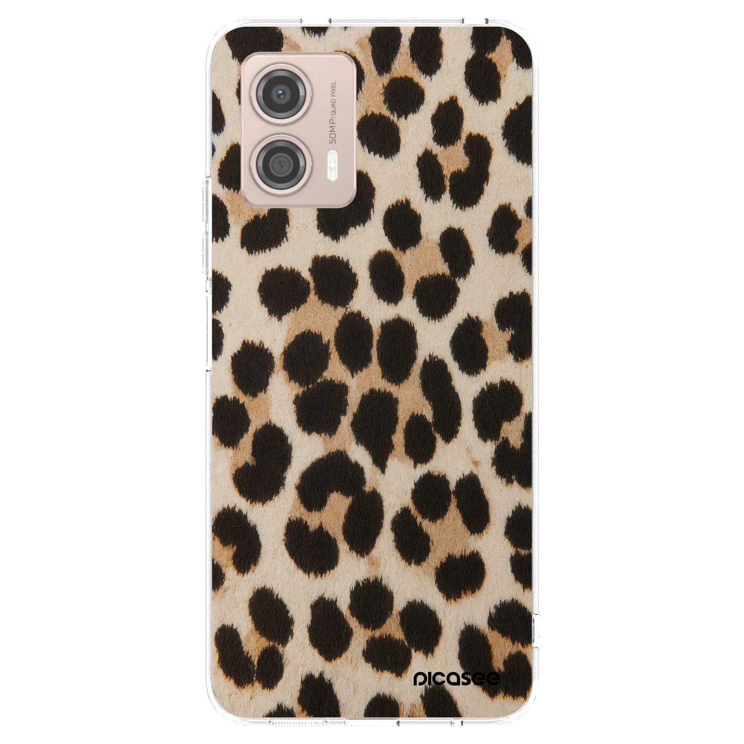 Picasee silikonowe przeźroczyste etui na Motorola Moto G53 5G - Brown Tiger