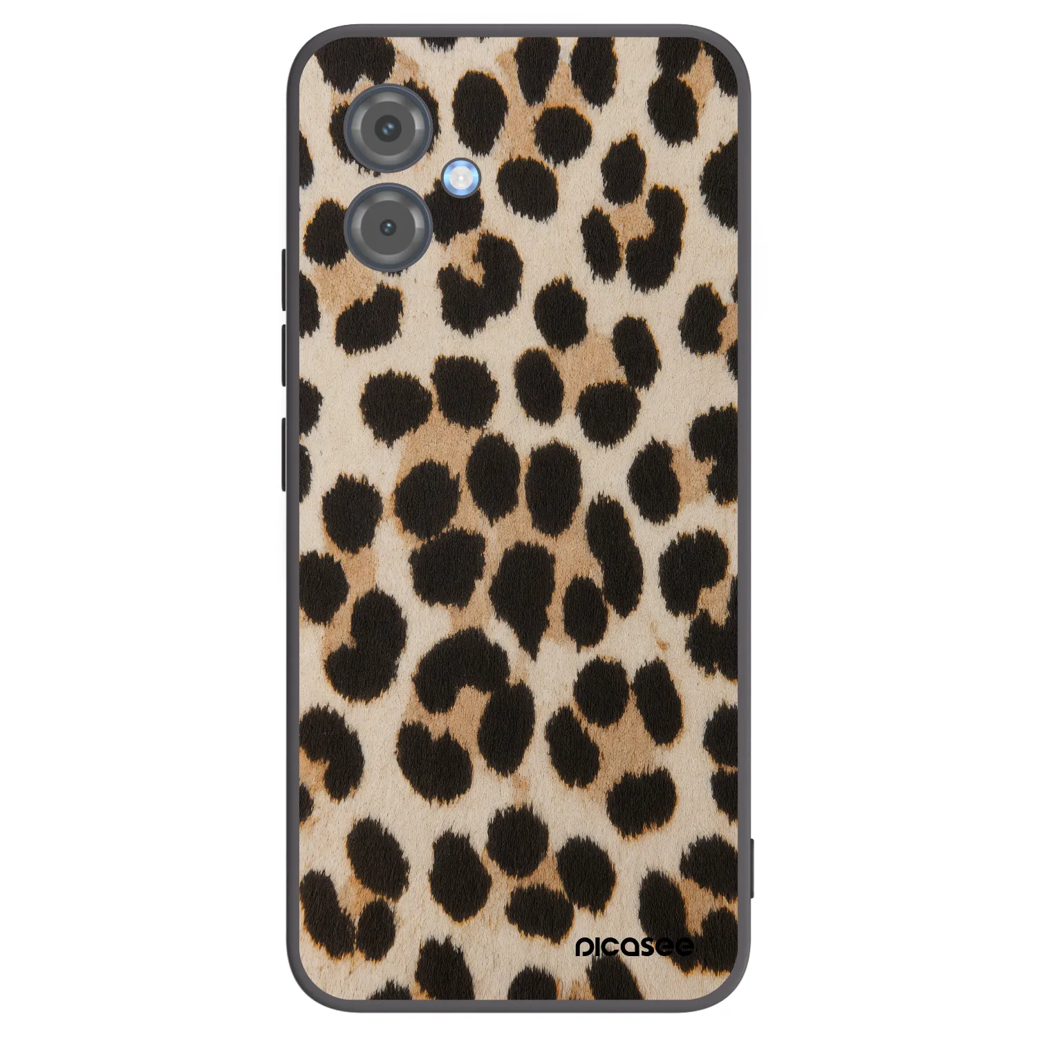 Picasee silikonowe czarne etui na Motorola Moto G14 - Brown Tiger