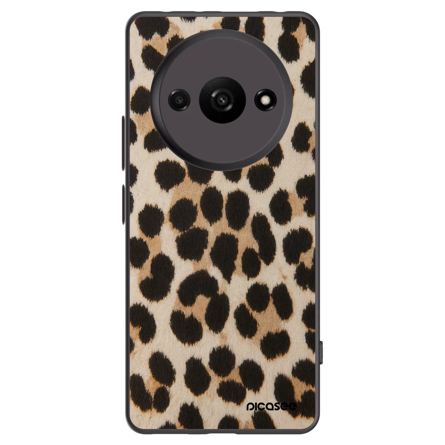 Picasee silikonowe czarne etui na Xiaomi Redmi A3 - Brown Tiger