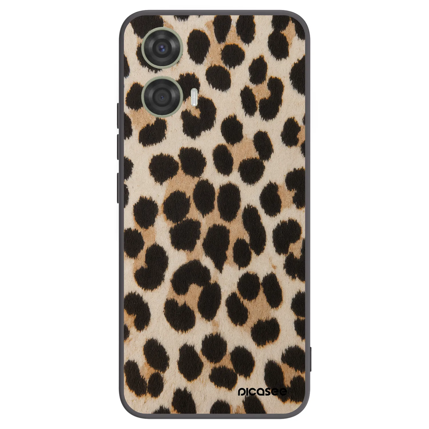 Picasee silikonowe czarne etui na Motorola Moto G24 - Brown Tiger