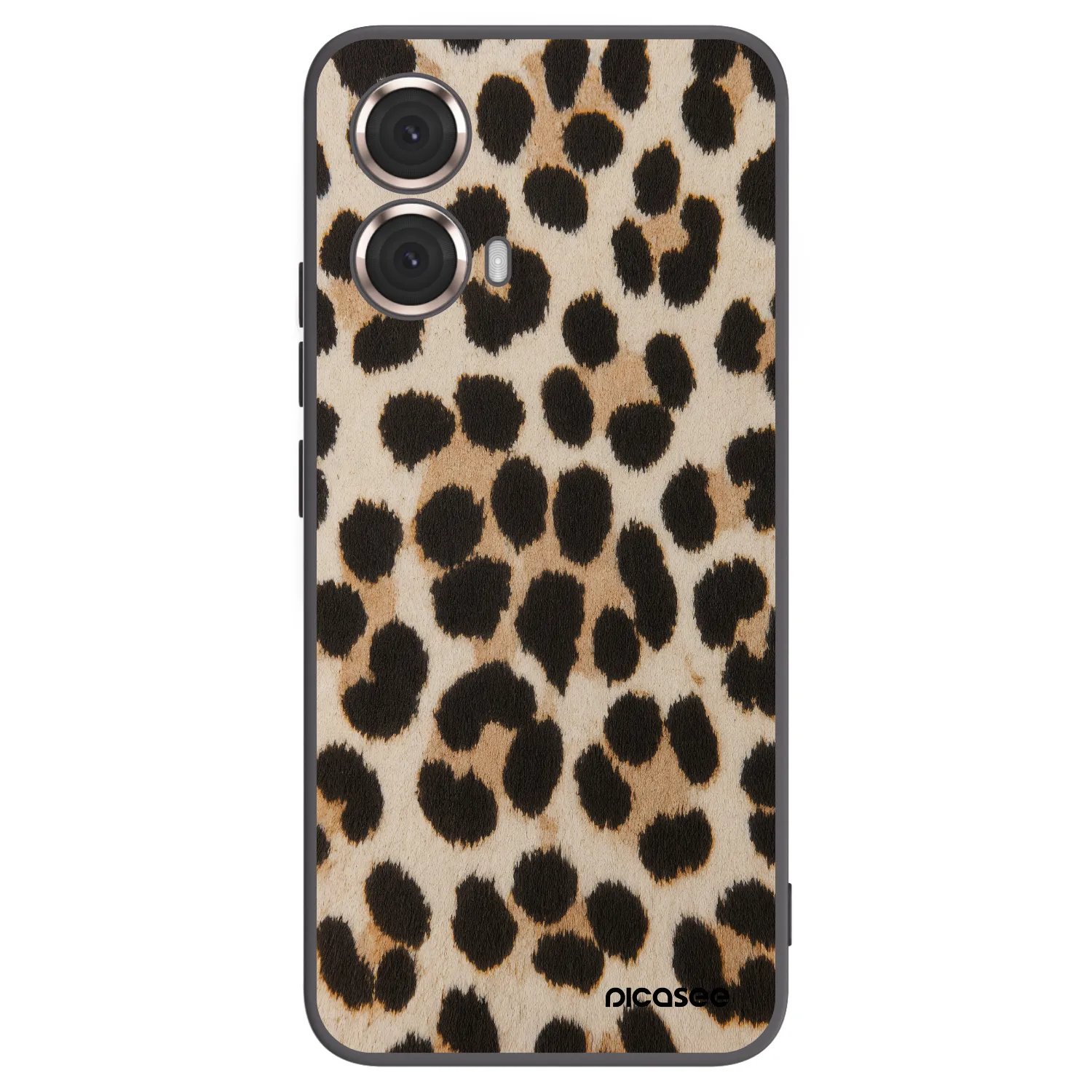 Picasee silikonowe czarne etui na Motorola Moto G85 - Brown Tiger