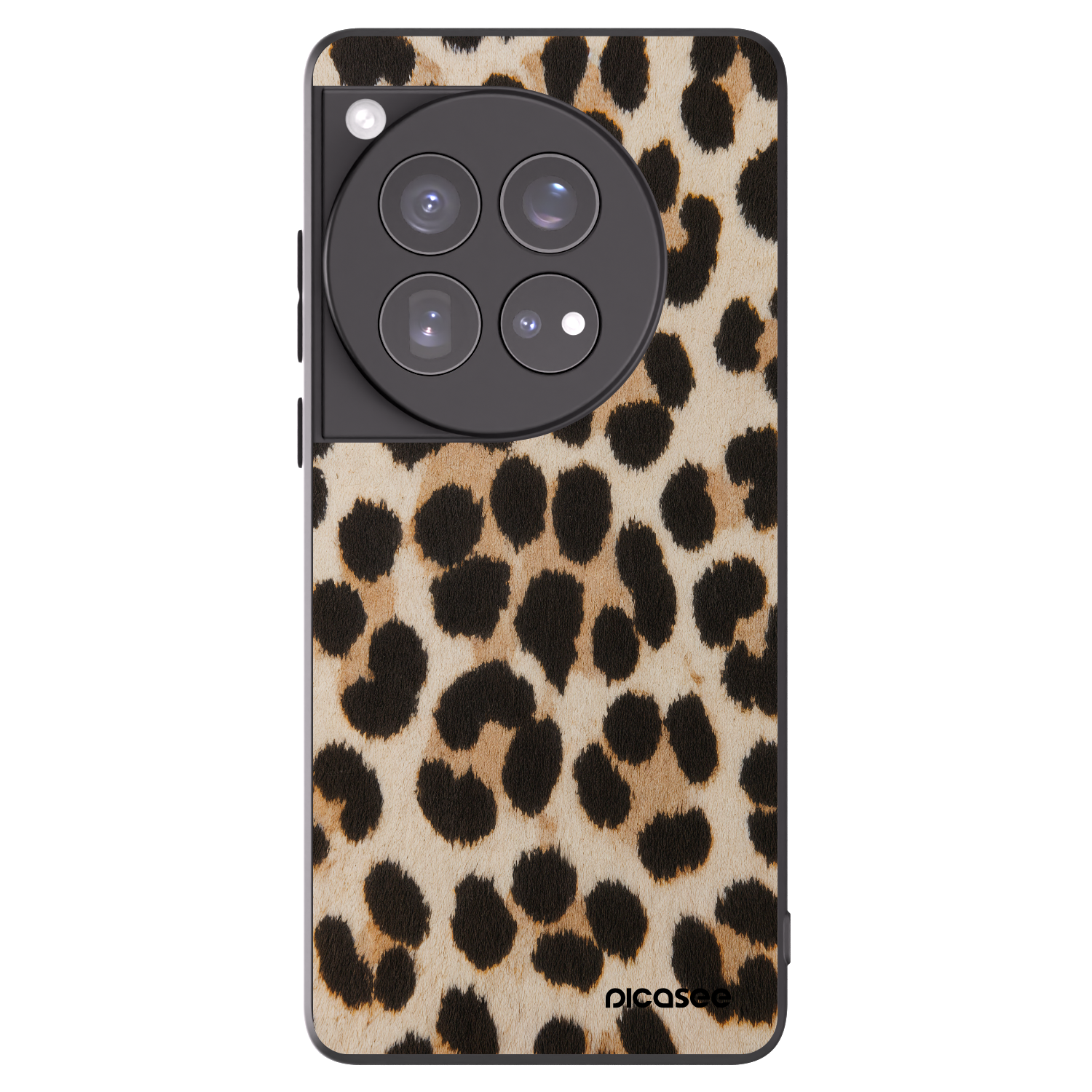 Picasee silikonowe czarne etui na OnePlus 12 5G - Brown Tiger