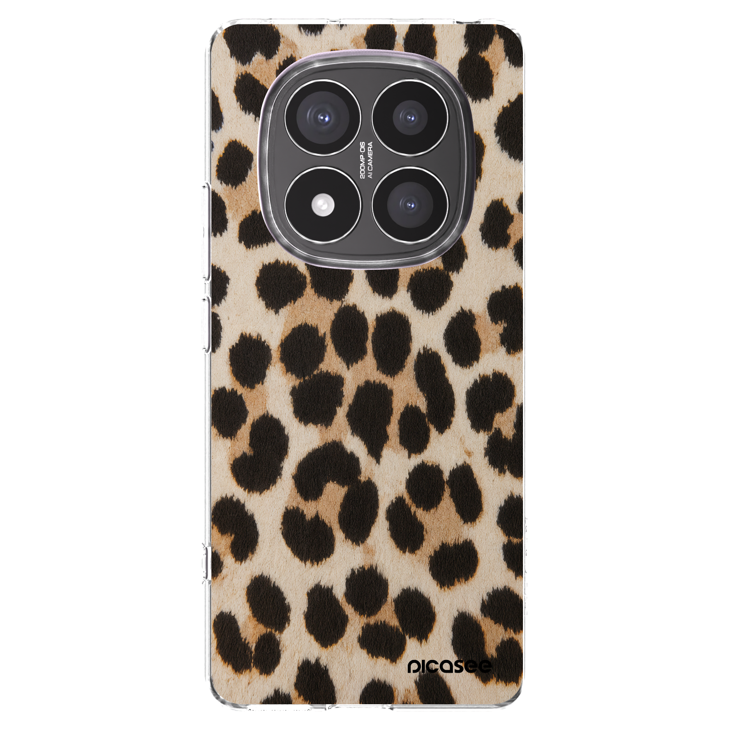 Picasee silikonowe przeźroczyste etui na Xiaomi Redmi Note 14 Pro+ 5G - Brown Tiger
