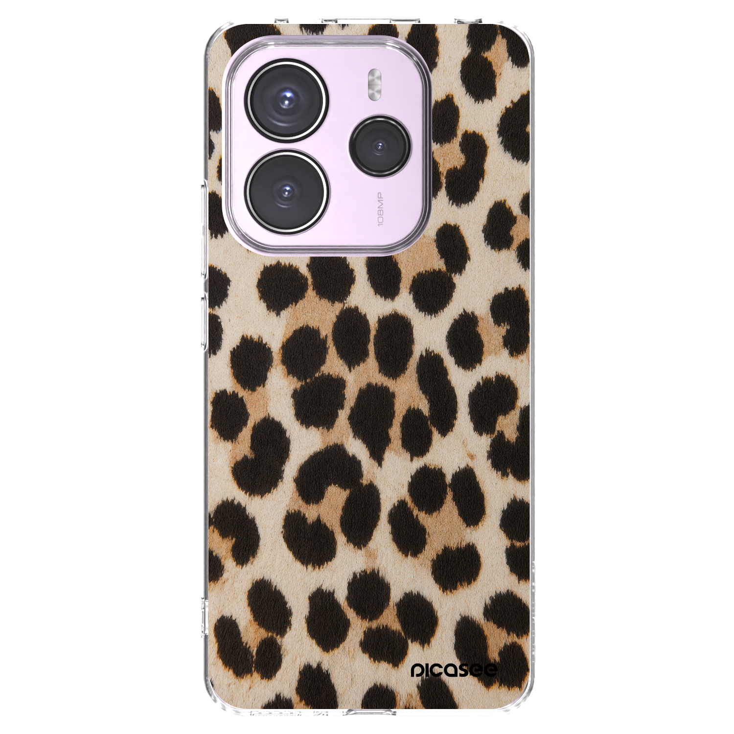 Picasee silikonowe przeźroczyste etui na Xiaomi Redmi Note 14 5G - Brown Tiger