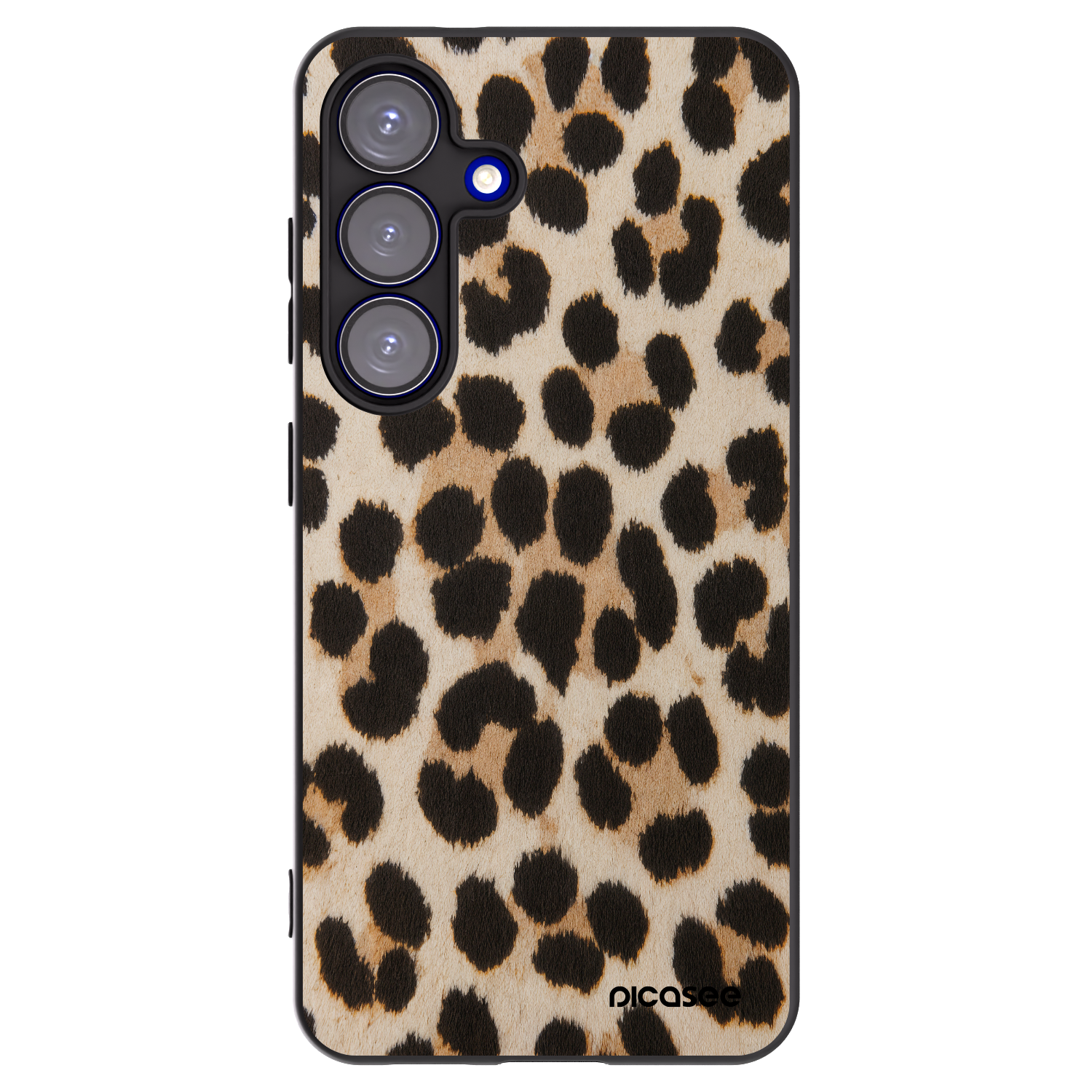 Picasee silikonowe czarne etui na Samsung Galaxy S25 5G - Brown Tiger