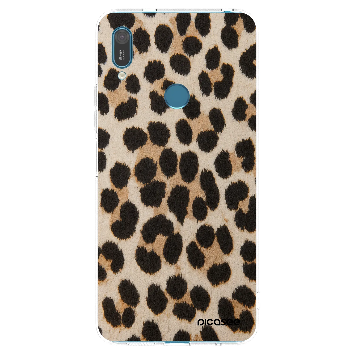 Picasee silikonowe przeźroczyste etui na Huawei Y7 2019 - Brown Tiger