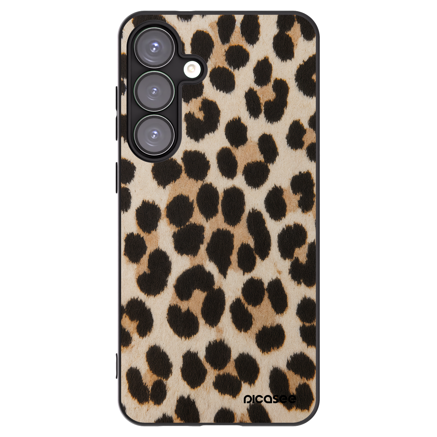 Picasee silikonowe czarne etui na Samsung Galaxy S25+ 5G - Brown Tiger