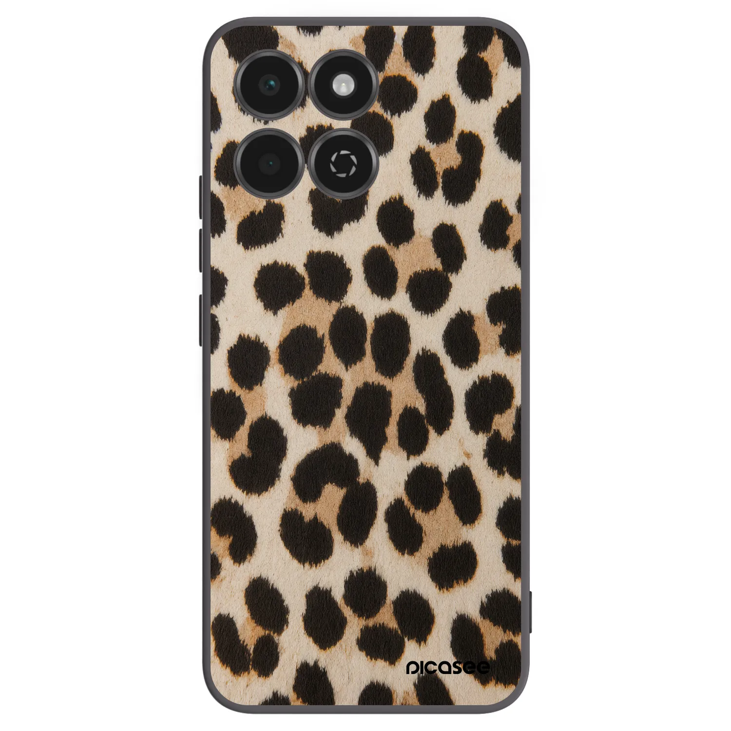 Picasee silikonowe czarne etui na Honor 200 Smart 5G - Brown Tiger