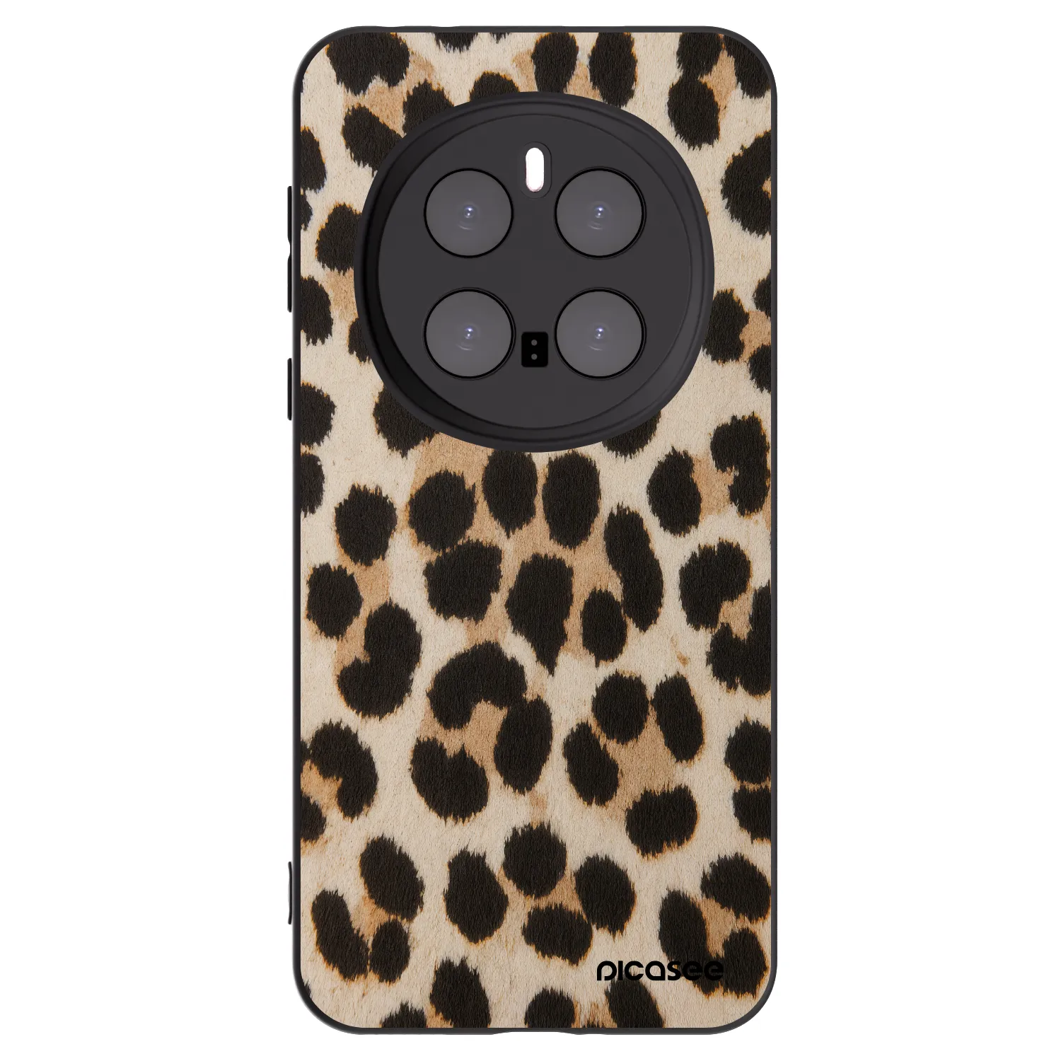 Picasee silikonowe czarne etui na Honor Magic7 Pro 5G - Brown Tiger