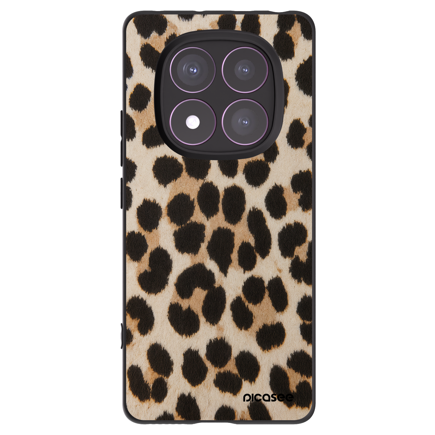 Picasee silikonowe czarne etui na Xiaomi Redmi Note 14 Pro 4G - Brown Tiger