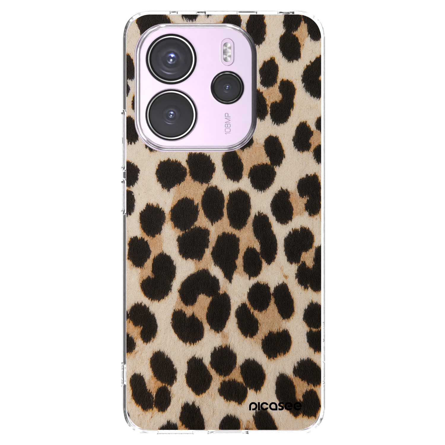 Picasee silikonowe przeźroczyste etui na Xiaomi Redmi Note 14 4G - Brown Tiger