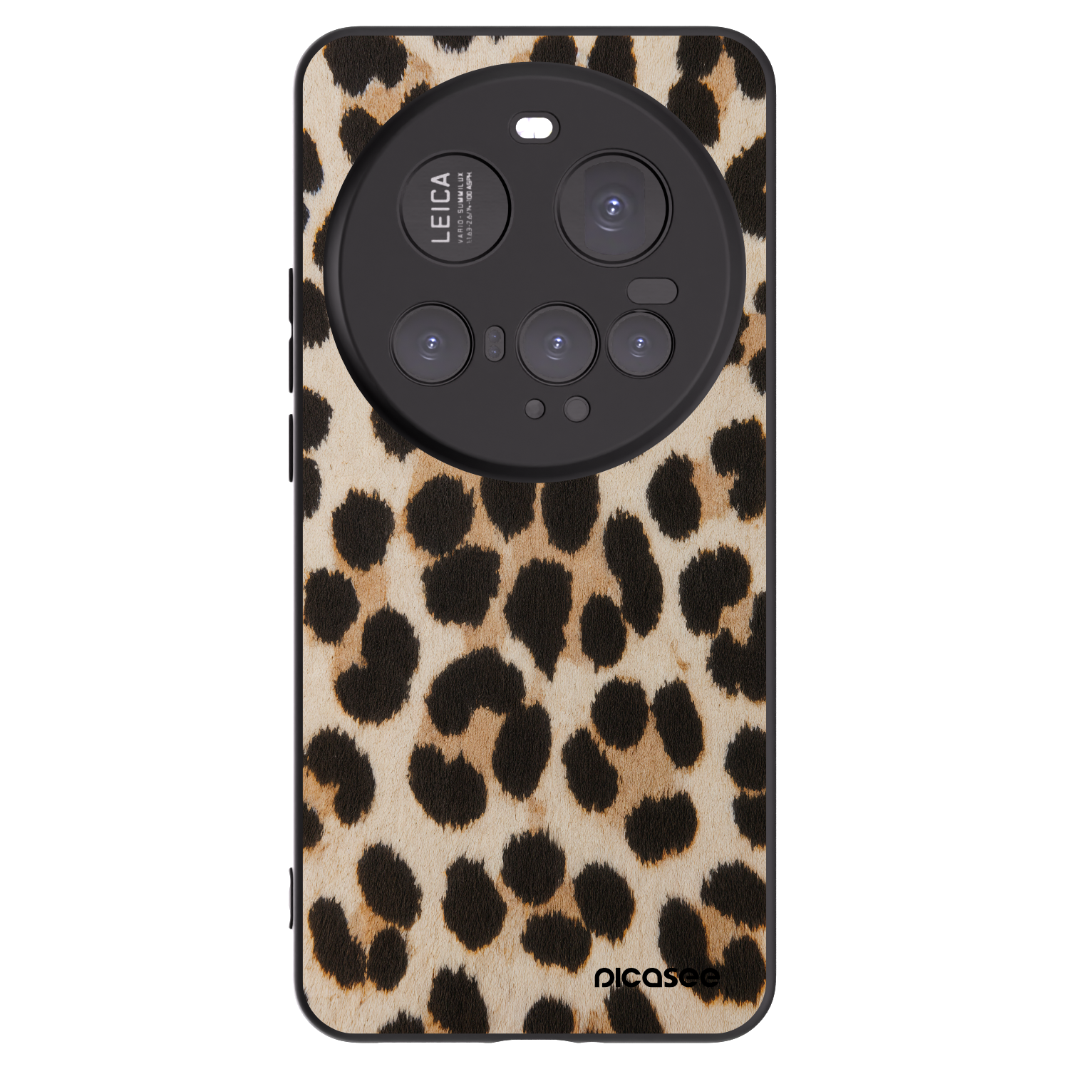 Picasee silikonowe czarne etui na Xiaomi 15 Ultra - Brown Tiger