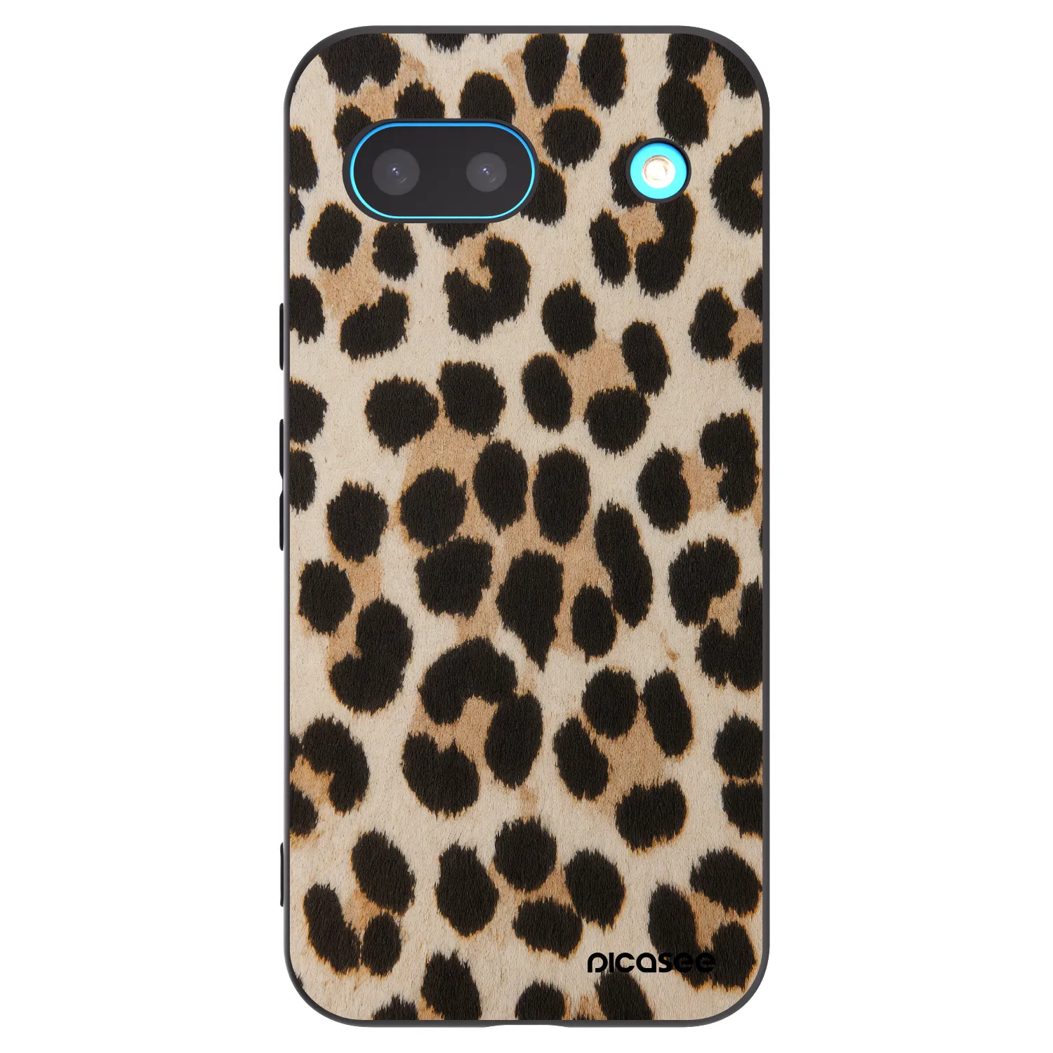 Picasee silikonowe czarne etui na Google Pixel 8a - Brown Tiger