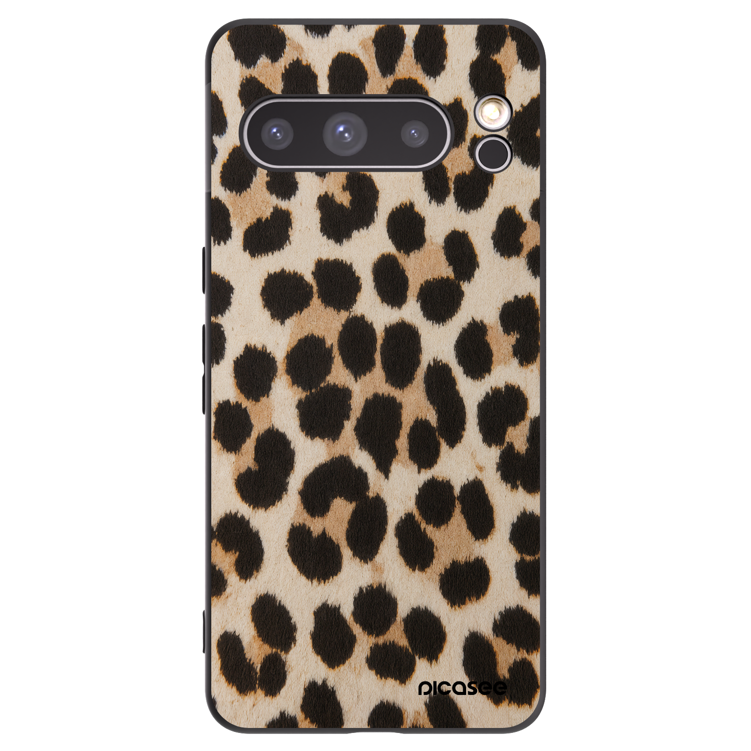 Picasee silikonowe czarne etui na Google Pixel 8 Pro - Brown Tiger