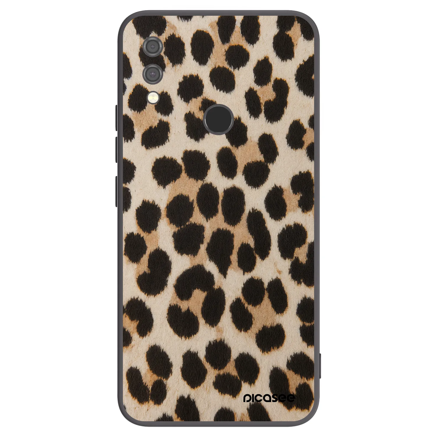 Picasee silikonowe czarne etui na Xiaomi Redmi Note 7 - Brown Tiger