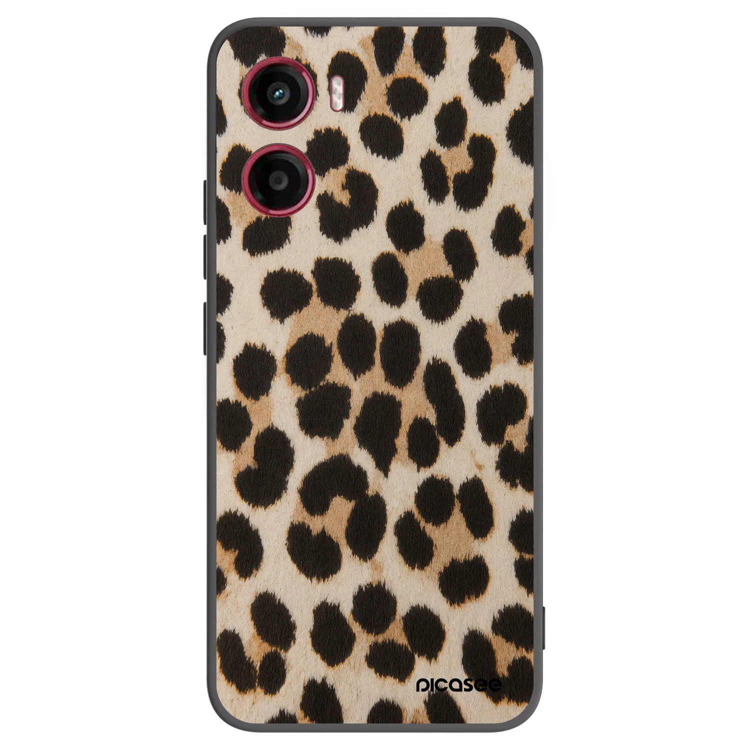 Picasee silikonowe czarne etui na Motorola Moto G05 - Brown Tiger