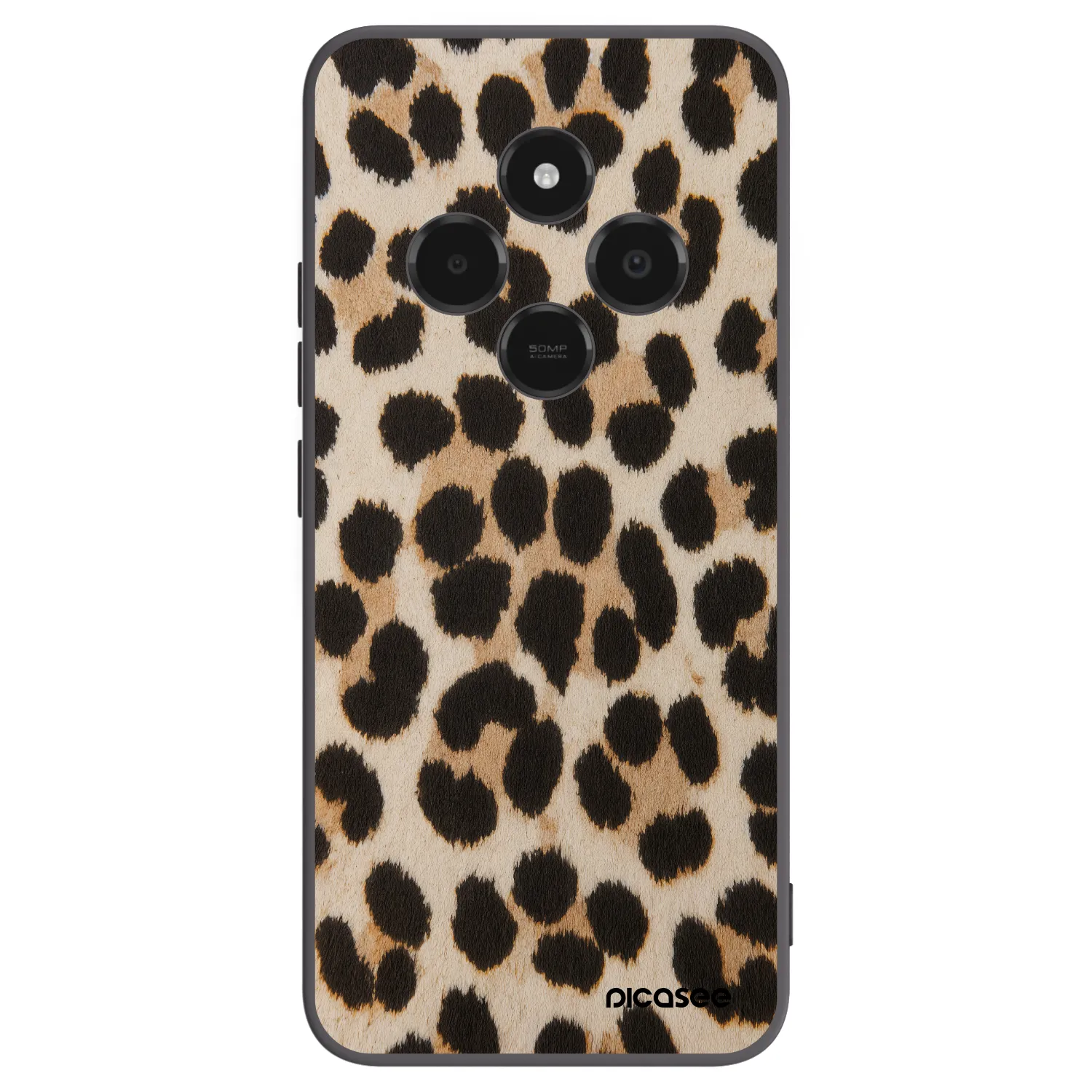 Picasee silikonowe czarne etui na Xiaomi Poco C75 - Brown Tiger