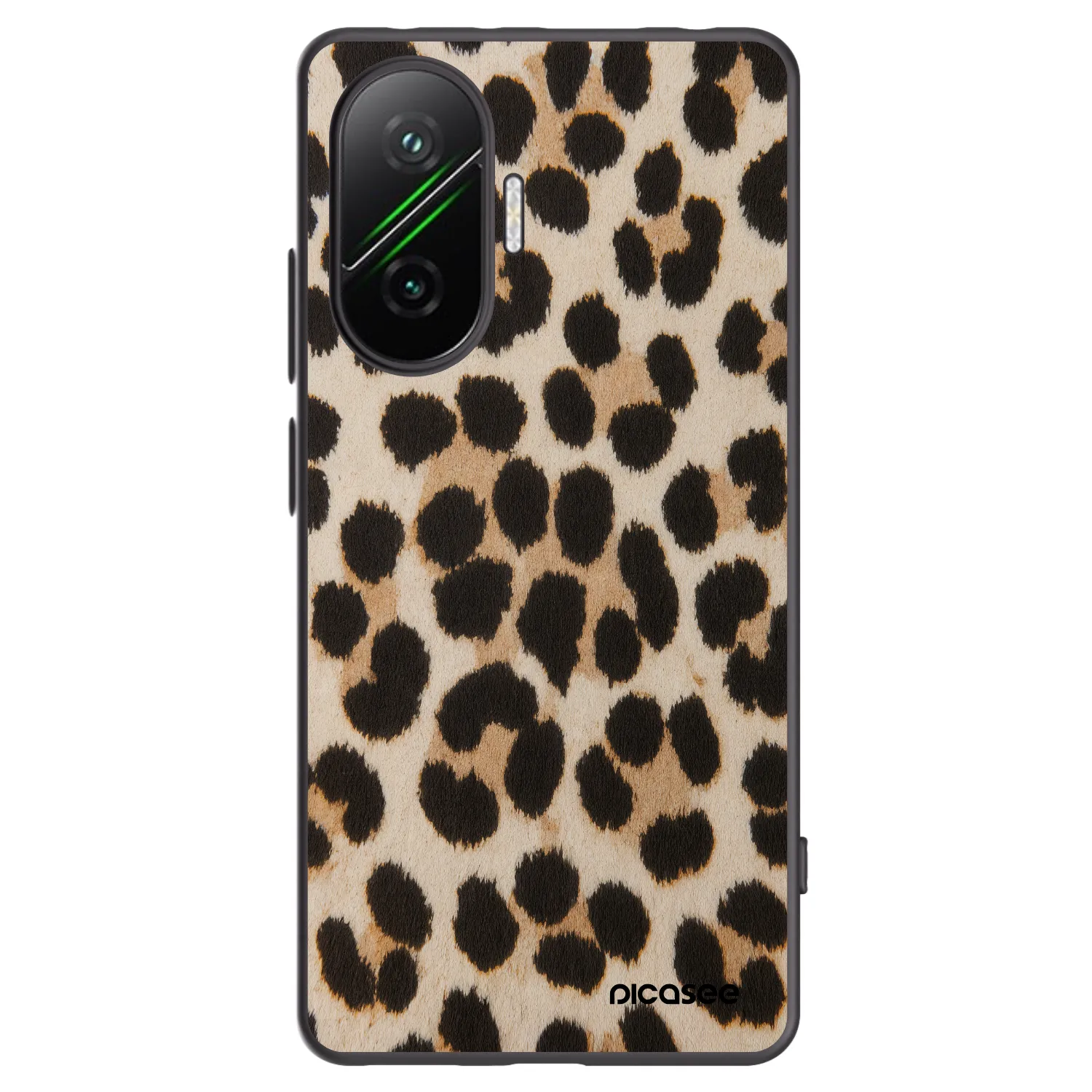 Picasee silikonowe czarne etui na Xiaomi Poco F7 5G - Brown Tiger