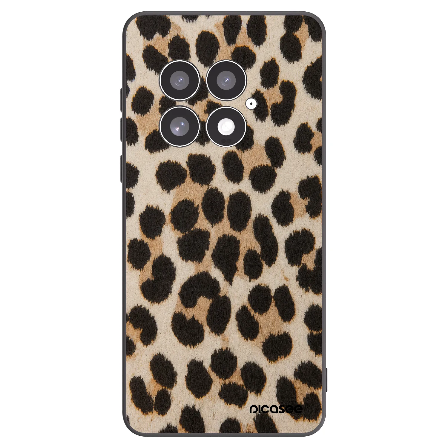 Picasee silikonowe czarne etui na OnePlus 13 5G - Brown Tiger