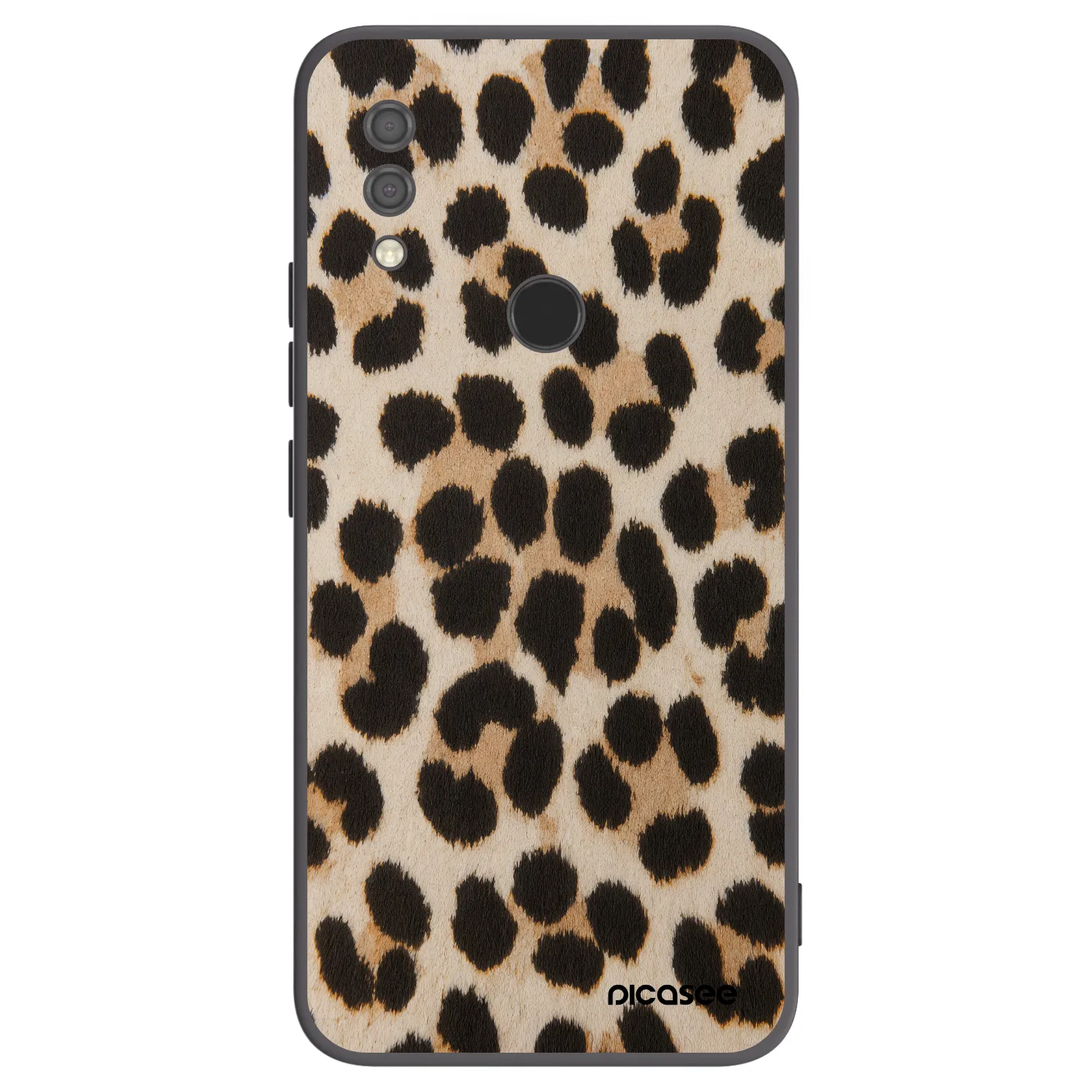 Picasee silikonowe czarne etui na Xiaomi Redmi 7 - Brown Tiger