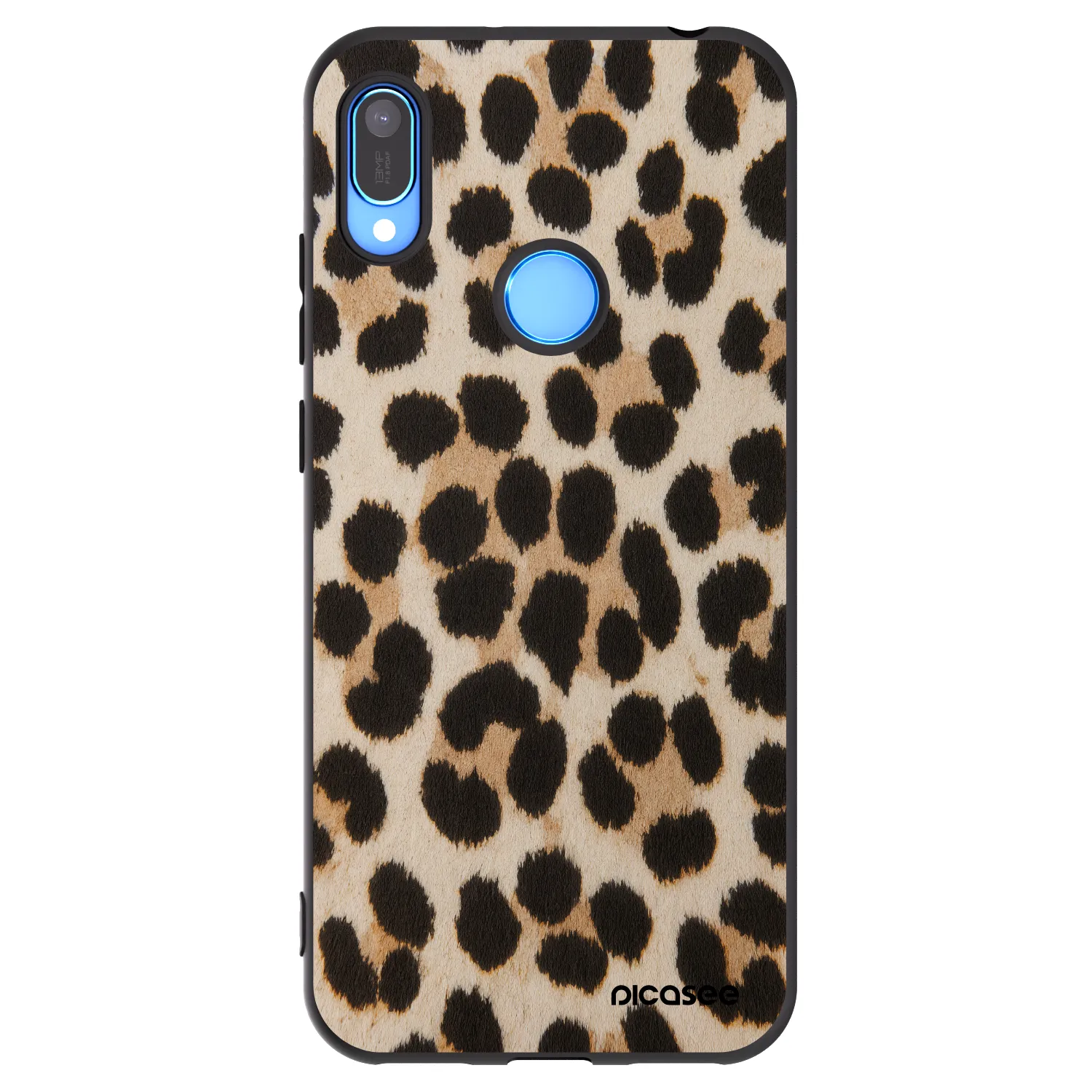 Picasee silikonowe czarne etui na Huawei Y6 2019 - Brown Tiger