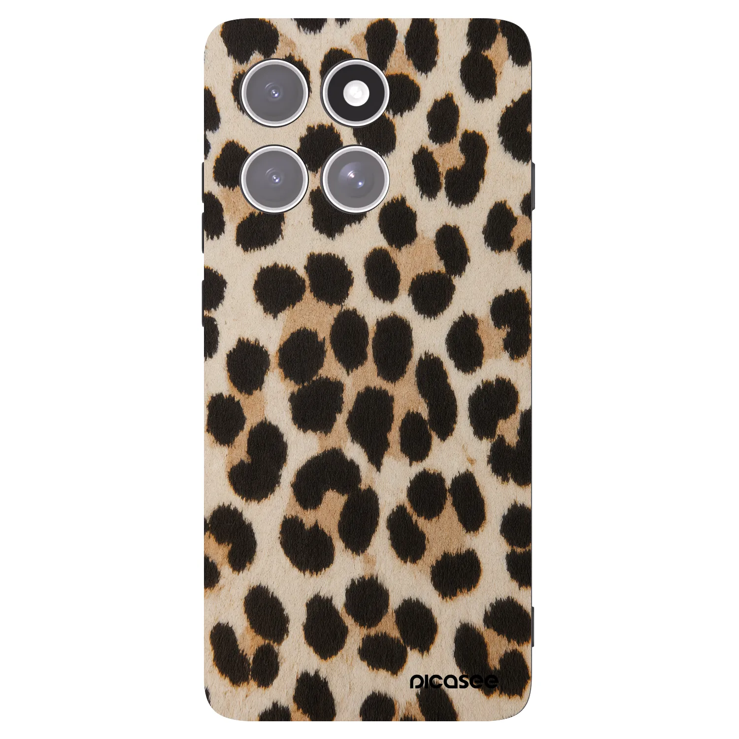 Picasee silikonowe czarne etui na Motorola Edge 60 Pro - Brown Tiger