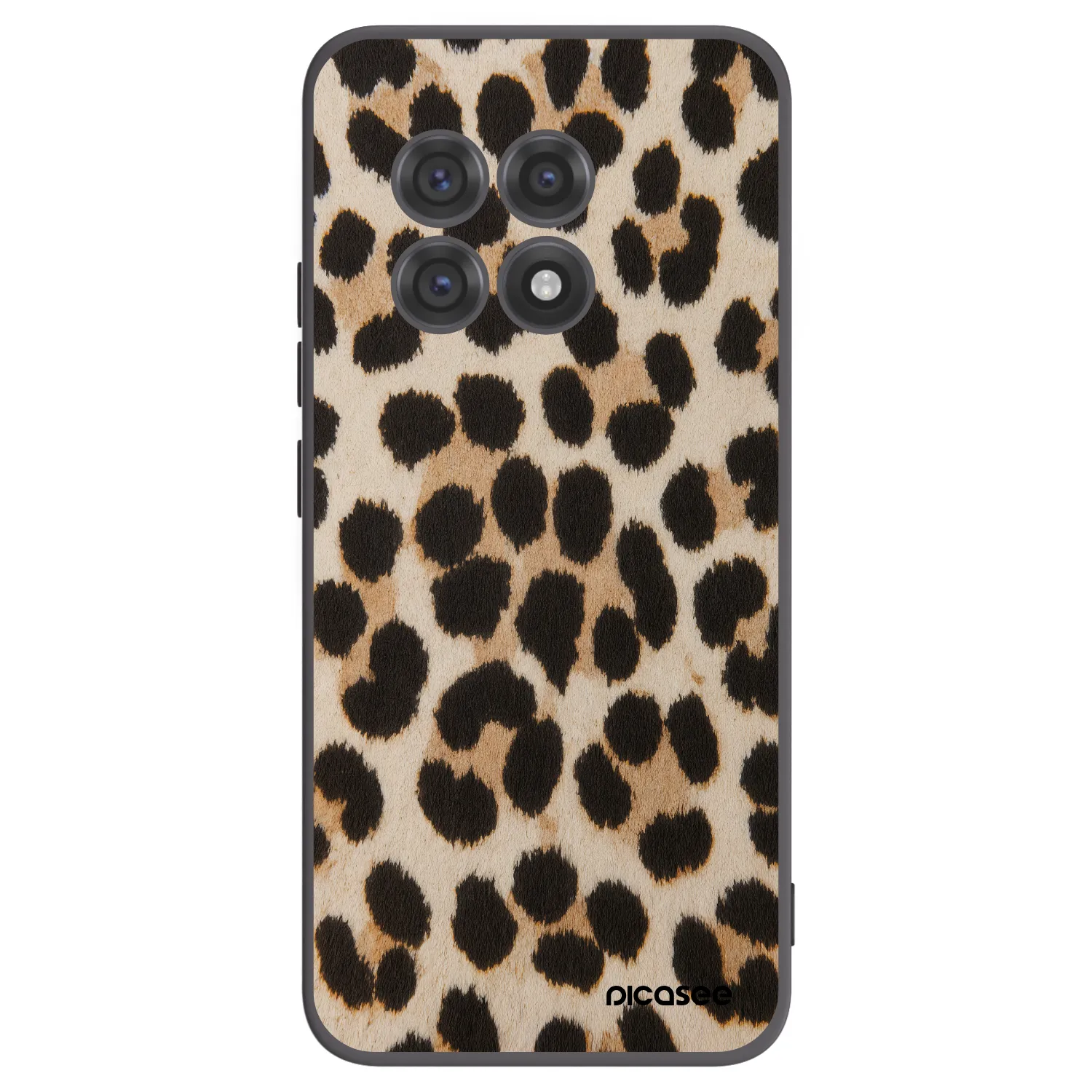 Picasee silikonowe czarne etui na OnePlus 13R 5G - Brown Tiger